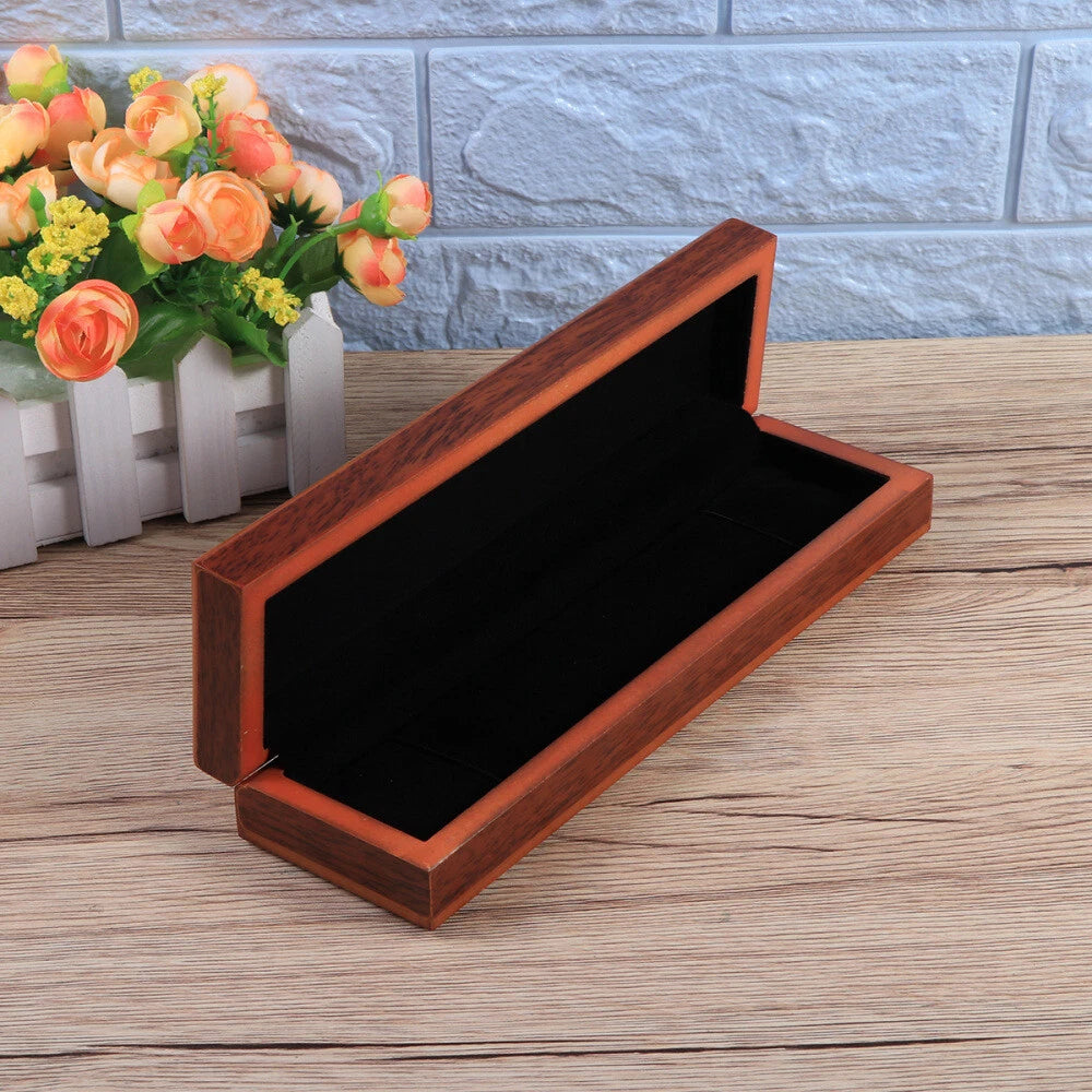 Small Wooden Box Necklace Gift Box Cabinet Bracelet Jewelry Watch Storage Box | eBay
