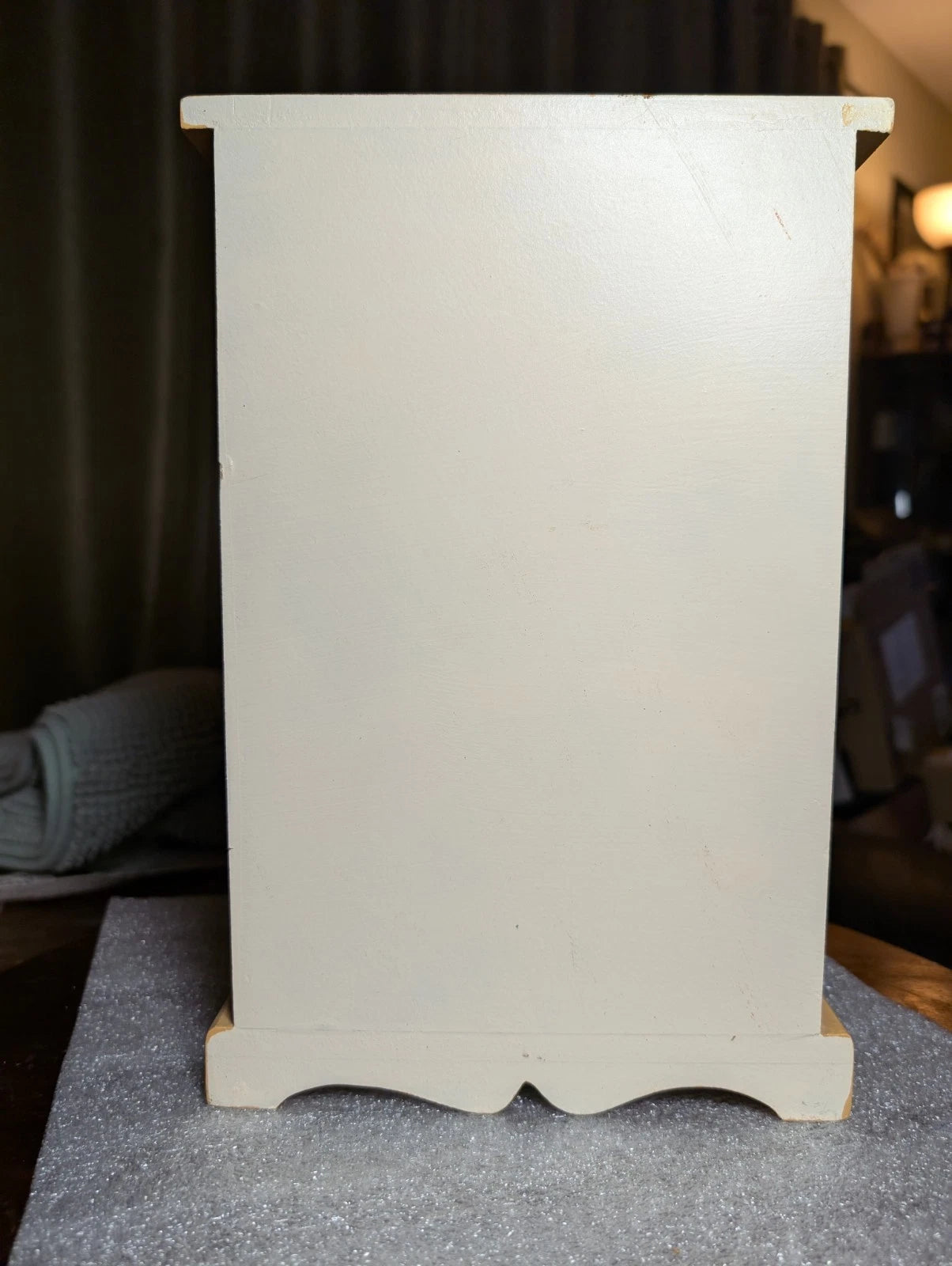 Wooden Hand Painted 4 Drawer Jewelry Storage Box Chest 12" x 8" X 4" As Is | eBay