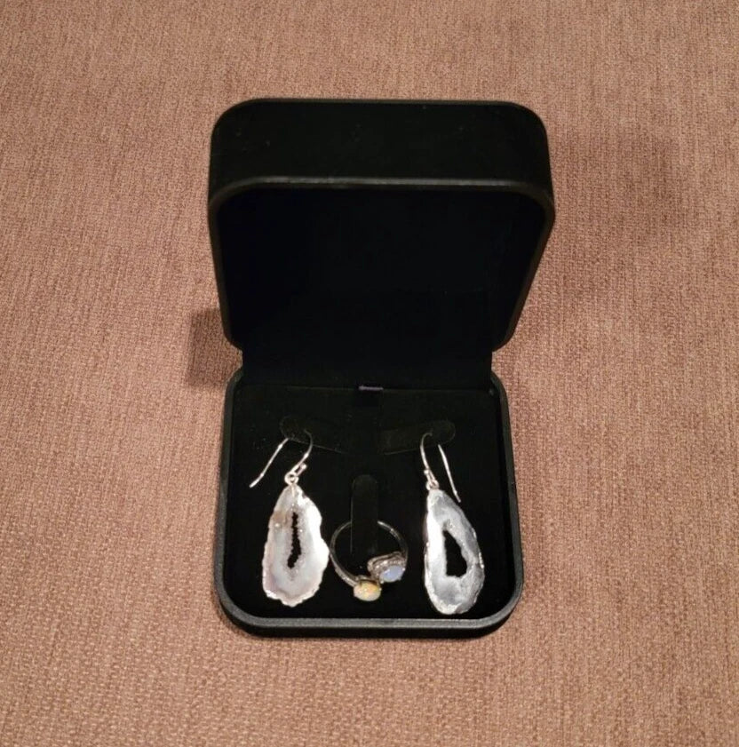 Jewelry Gift Box Earring Ring Organizer Case Storage Flocked Velvet (IT 0011) | eBay