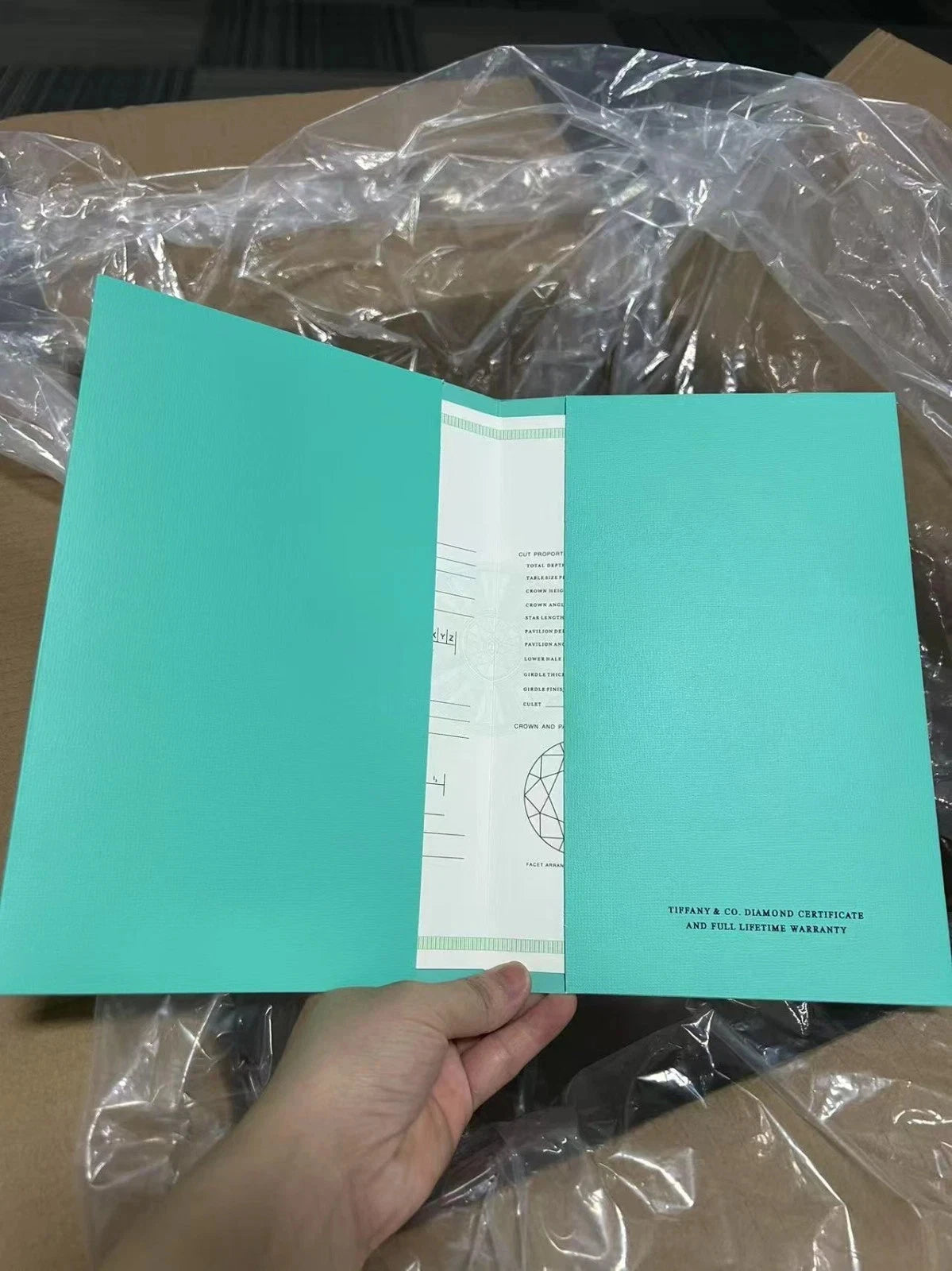 Tiffany & Co Engagement Ring Box + Outer Box + Pouch + Certificate + Folder +Bag | eBay