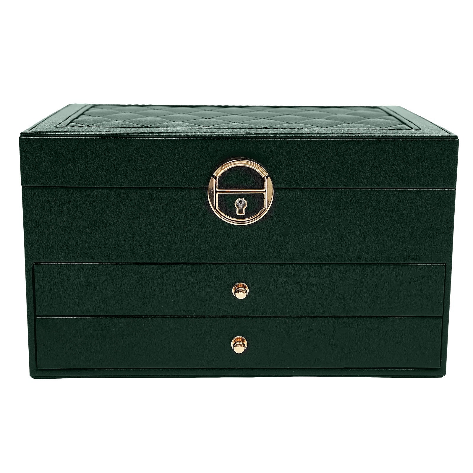 3 Tiers Modern Watch Box Display Jewelry Case Storage Accessory Organizer W/Key | eBay