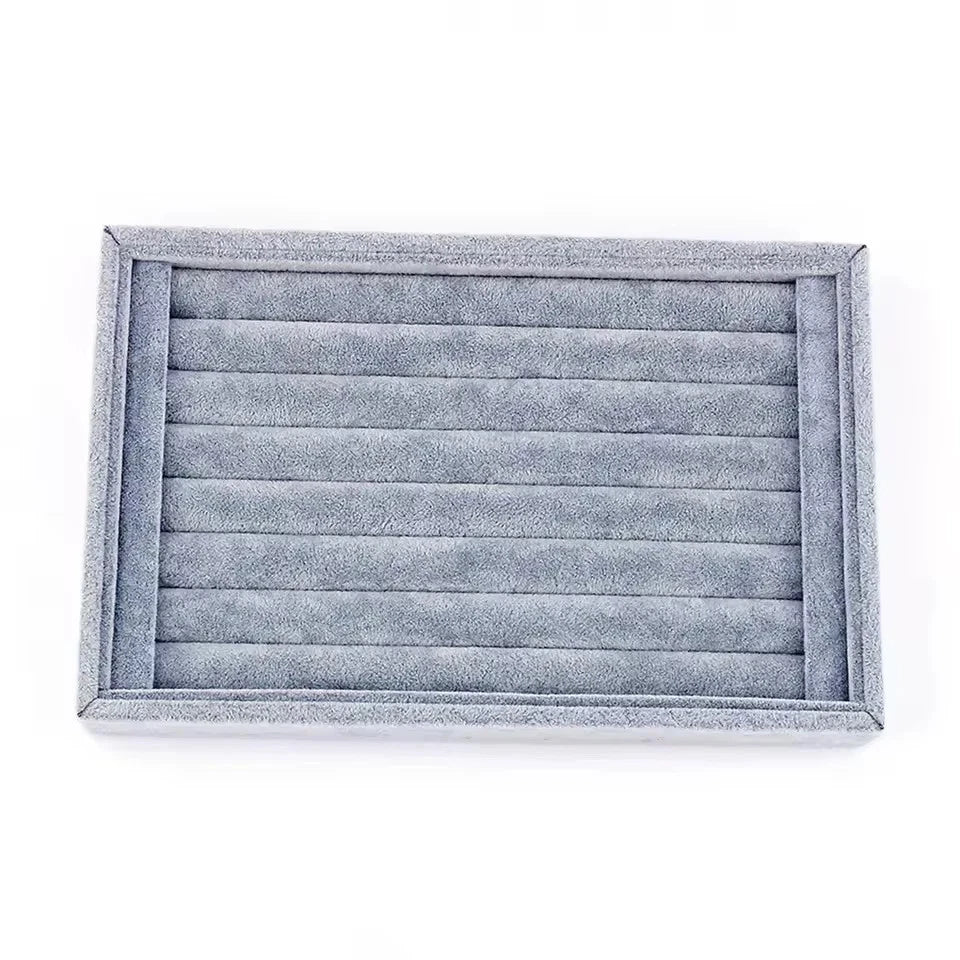 Ring 50-80PCS Jewelry Holder Tray Organizer Box & Earring Display Velvet Case | eBay