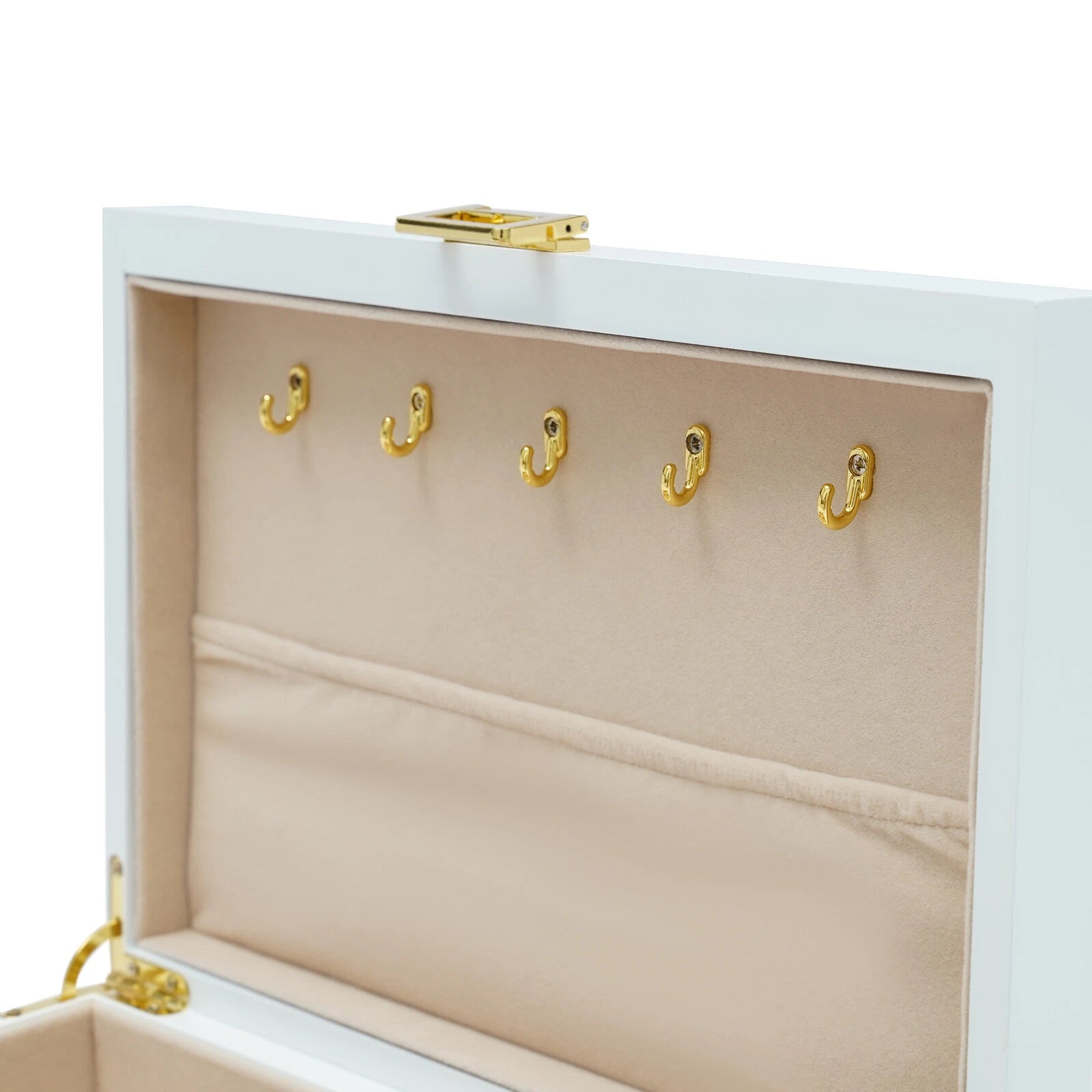 3 Layers Jewelry Storage Box W/ Safe Lock Large Capacity Organizer with 2 Drawer | eBay