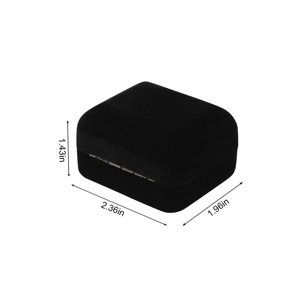 Velvet Metal Glossy with LED Jewelry Gift Box for Proposal Engagement Wedding... | eBay