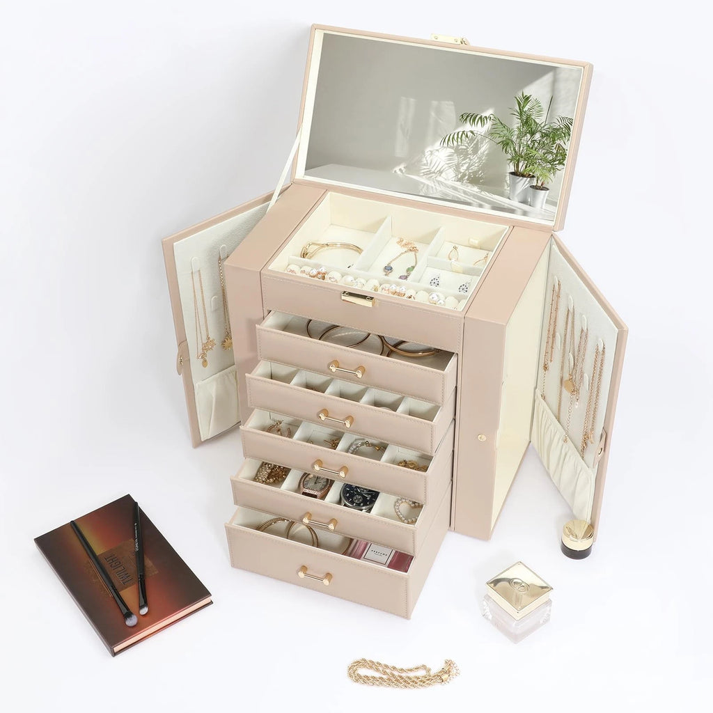 Large Jewelry Holder Organizer, 6 Layer Jewelry Box for Women Jewelry Storage... | eBay