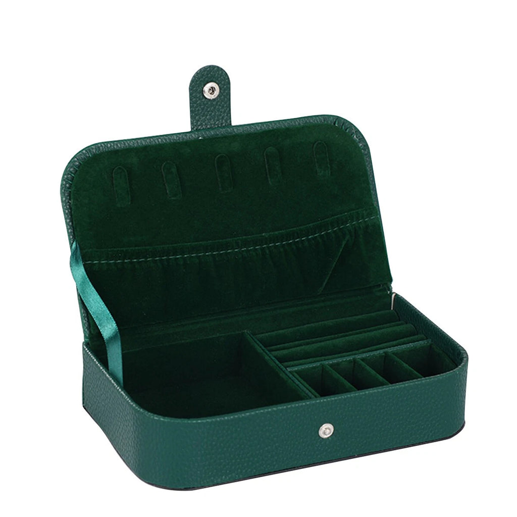 Portable Jewellery Box Organizer Leather Jewelry Storage Case Travel | eBay