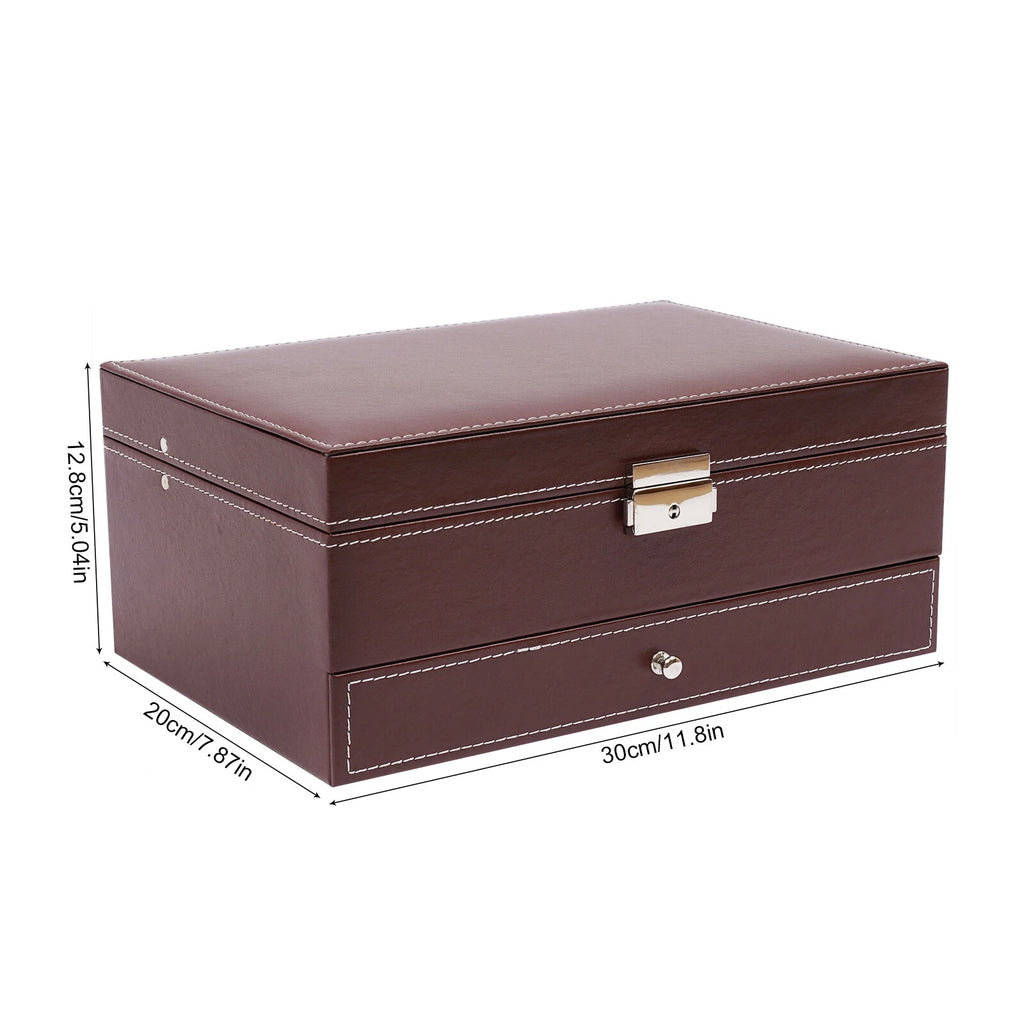 Watch Box Case Organizer 12 Slot Watches Holder Jewelry Storage Display Box Gift | eBay
