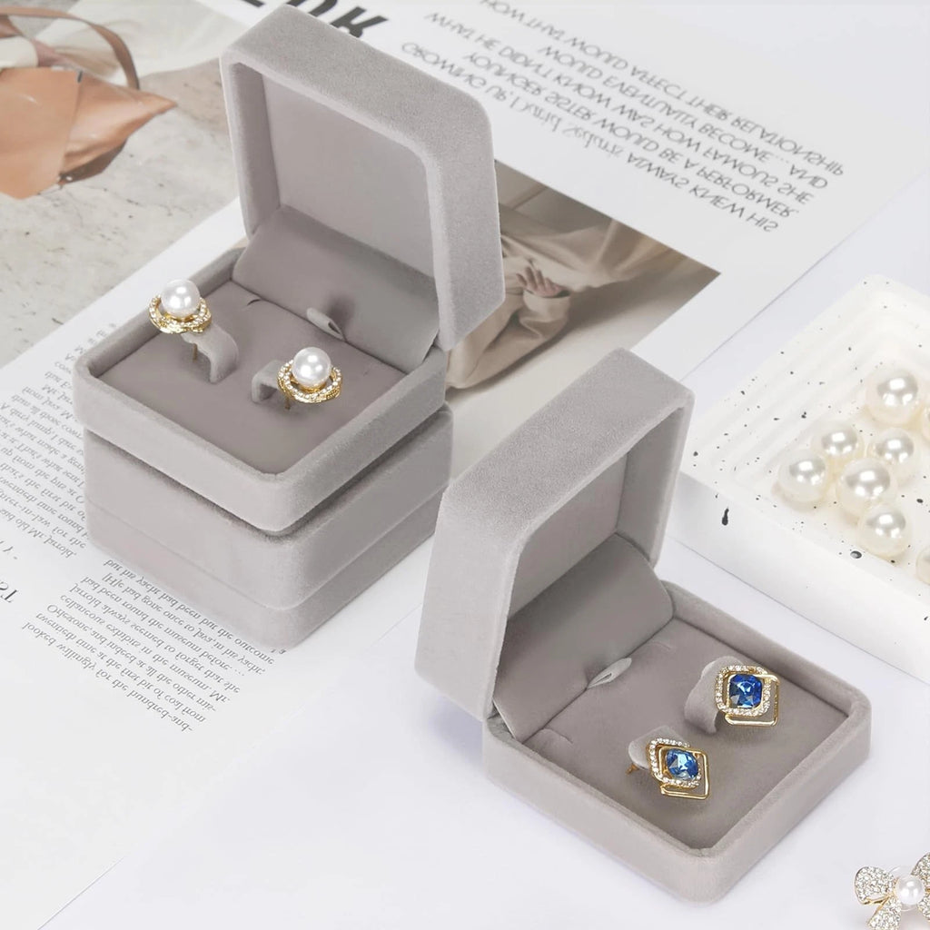 6 Pieces Classic Velvet Jewelry Earring Gift Box for Stud Earring Necklace | eBay