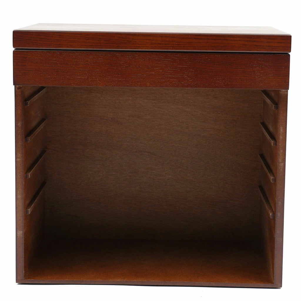 6 Layer Wooden Jewelry Storage Box Watches Necklace Case Cabinet with Drawers | eBay