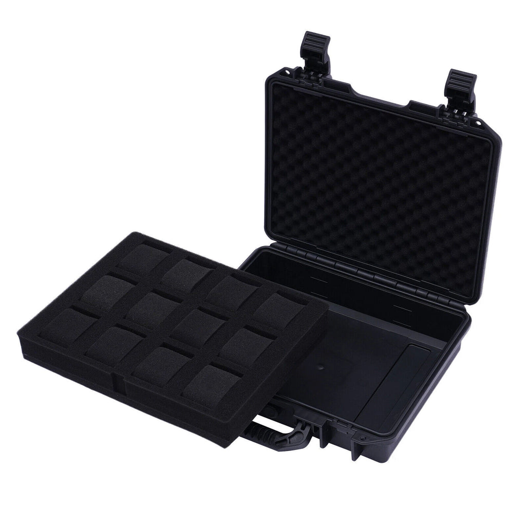 12 Slots Watch Travel Case Hard Shell Protection Jewelry Storage Organizer Box | eBay