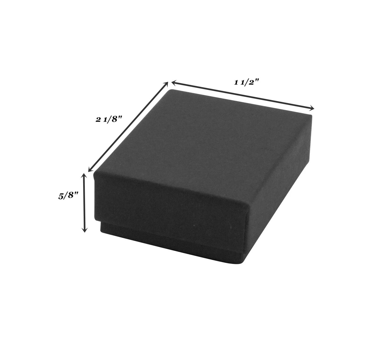 4 Sizes Matte Black Assorted Cotton Filled Jewelry Gift Boxes Packaging Crafts | eBay