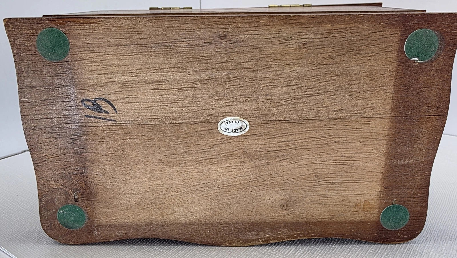 Small Vintage Wooden Jewelry Box With Drawer & Mirror Pre Owned *READ * | eBay