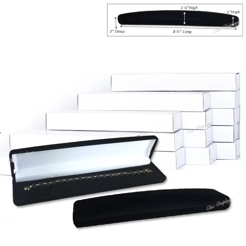 40 Pc Black Bracelet Boxes for Watch Gift Boxes Velvet Watch Boxes Jewelry Boxes | eBay