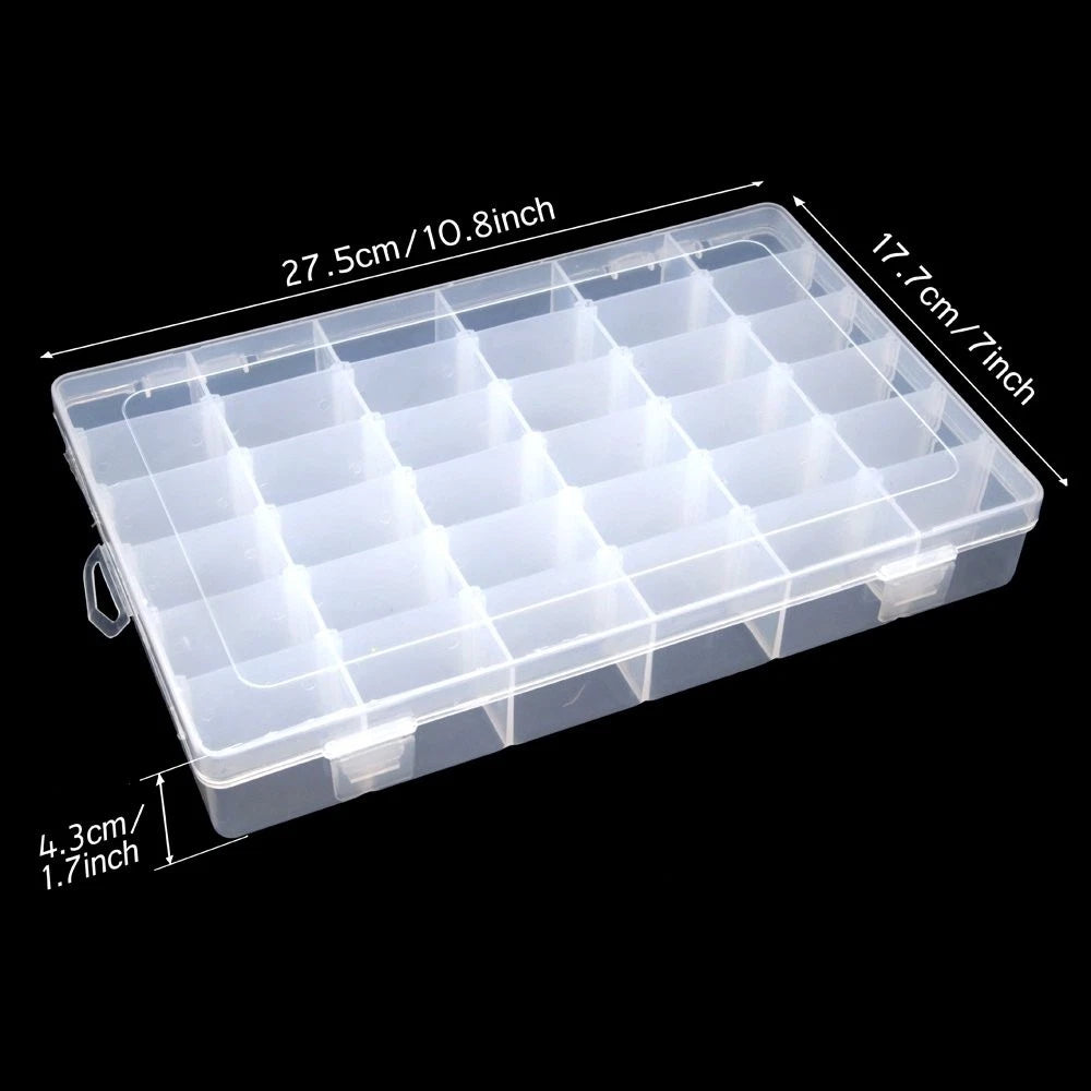Jewelry Box Organizer Storage Container with Adjustable Dividers 36 Grids | eBay