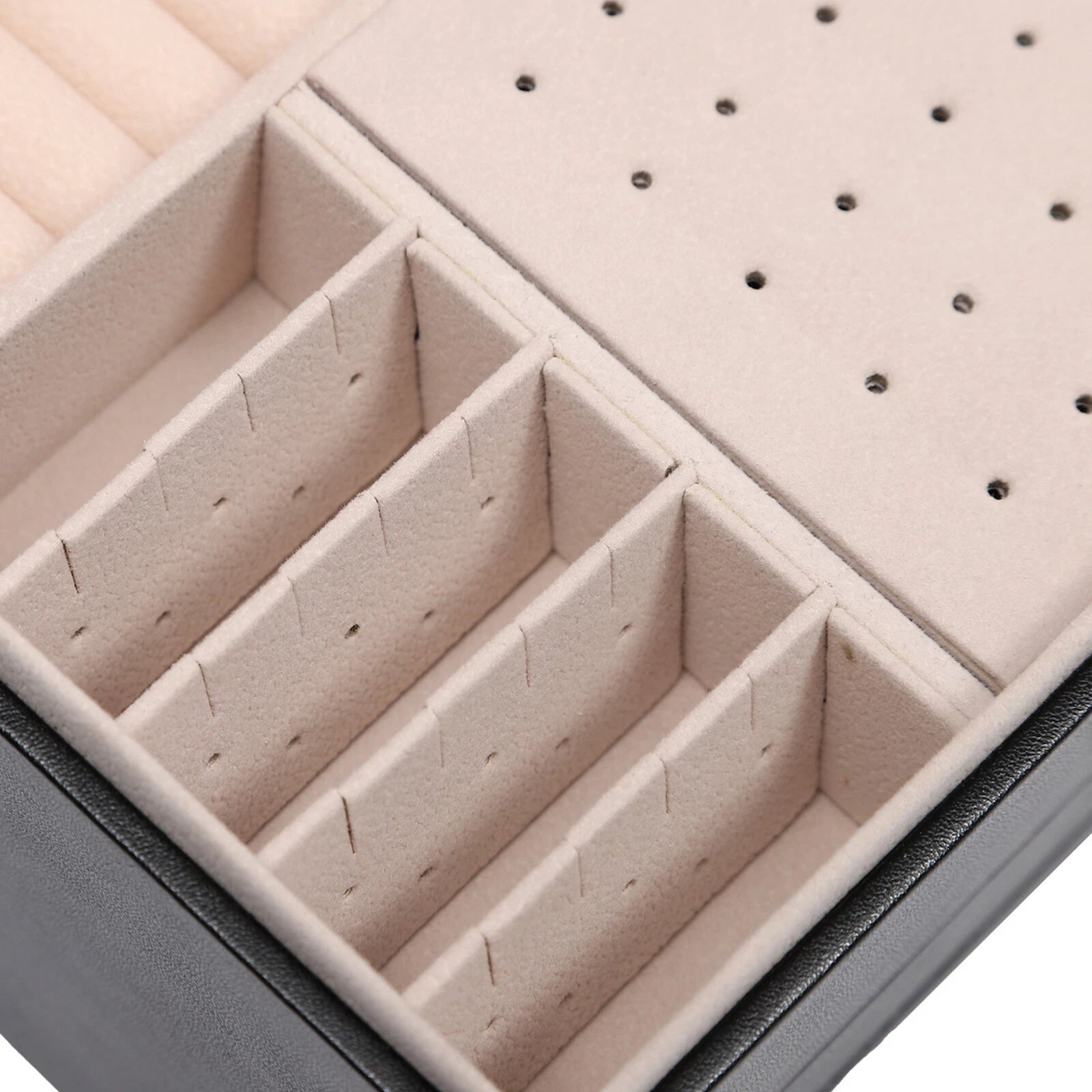 3-Layer Lockable Jewelry Box Organizer with Velveteen Lining | eBay