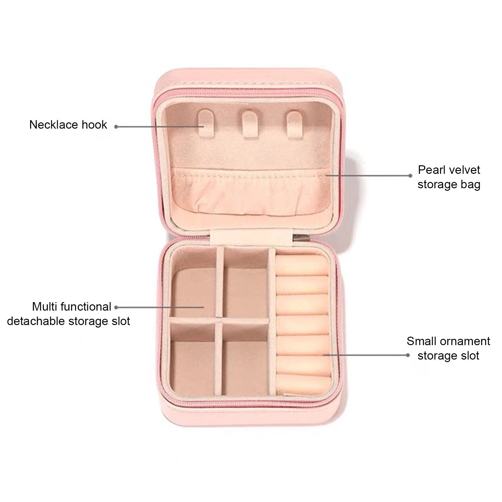 Jewelry Box Jewelries Storage Case PU Leather Organizer For Necklace | eBay