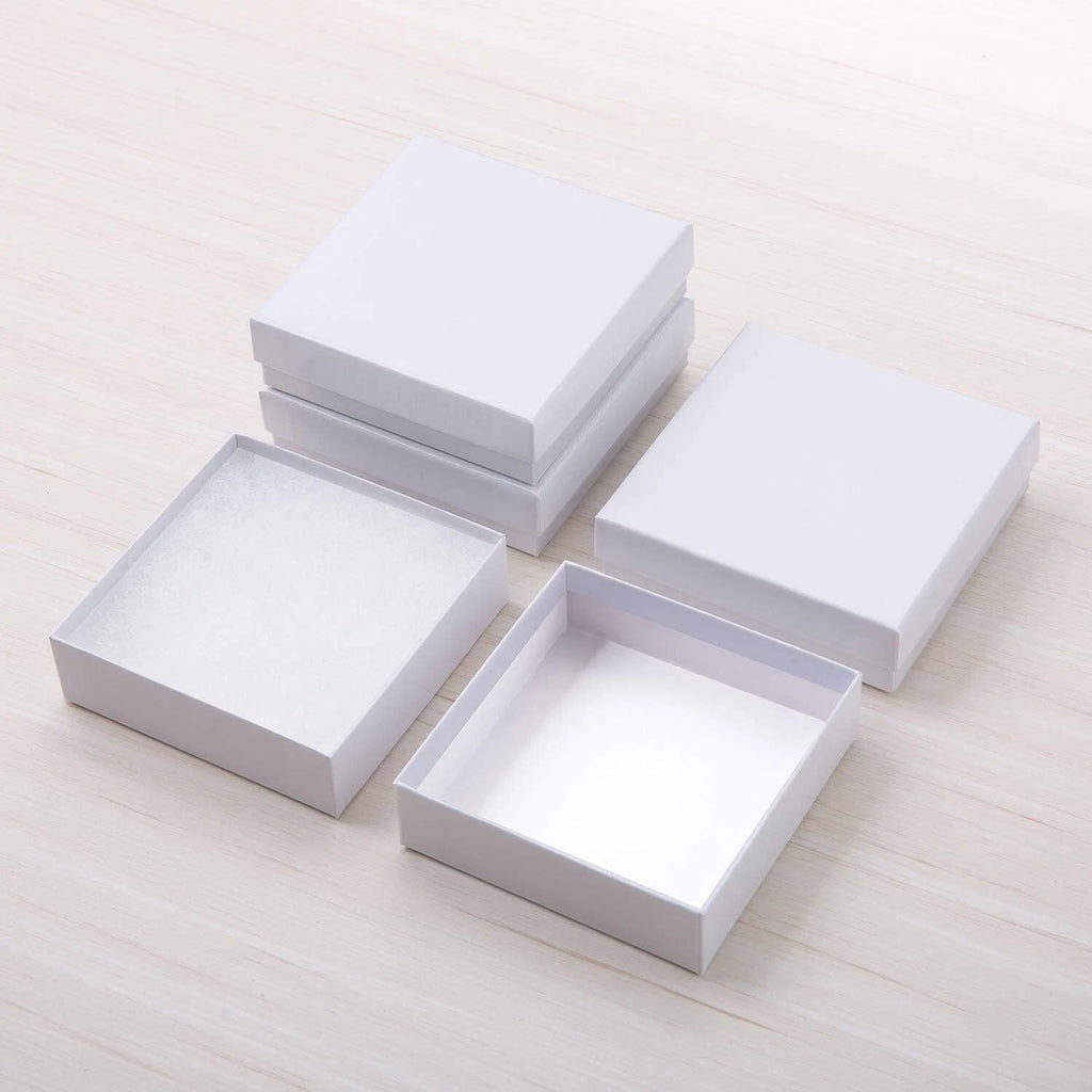 GEFTOL Jewelry Gift Boxes 96 Pack 3.5x3.5x1 Inch Cardboard Jewelry Boxes (White) | eBay