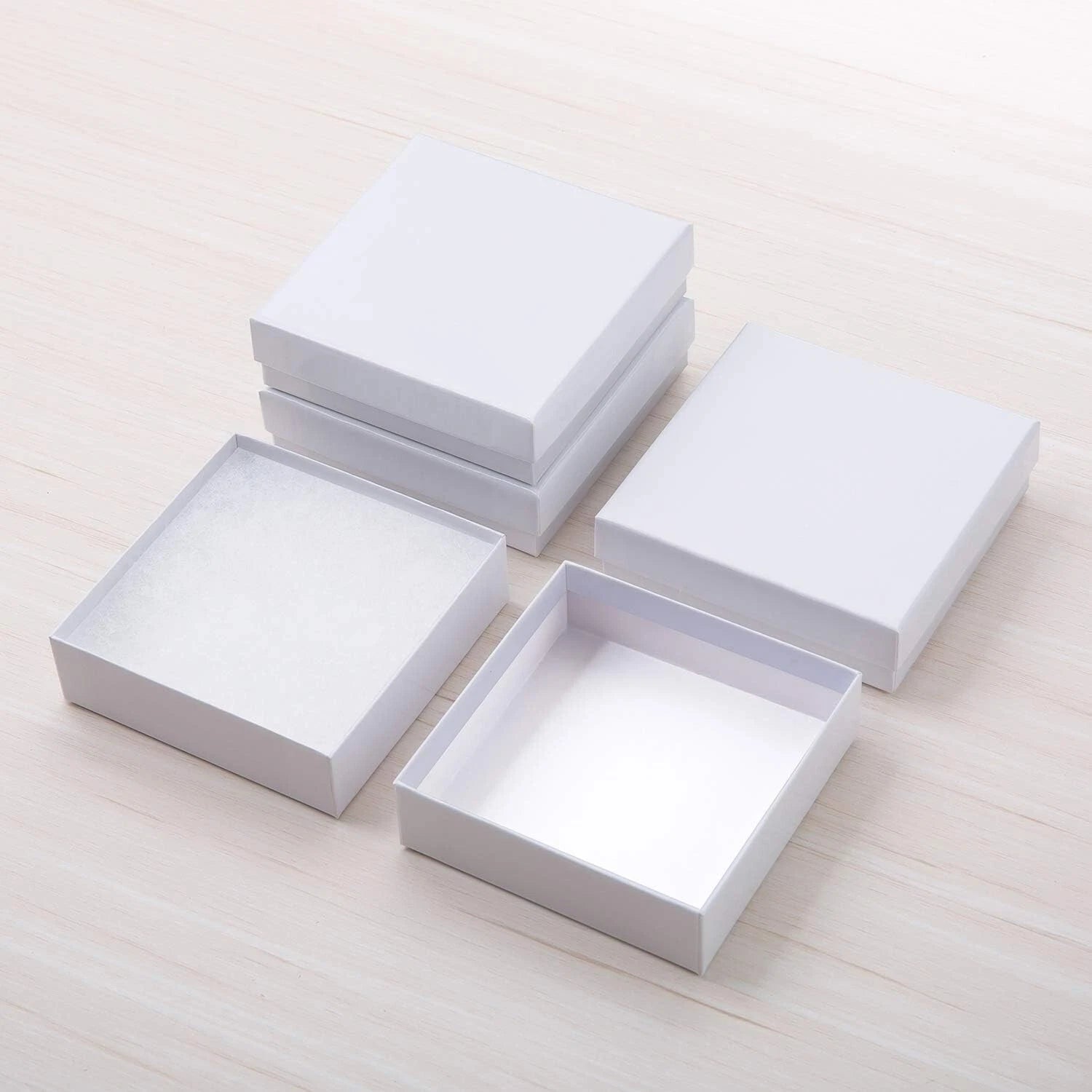GEFTOL Jewelry Gift Boxes 96 Pack 3.5x3.5x1 Inch Cardboard Jewelry Boxes (White) | eBay