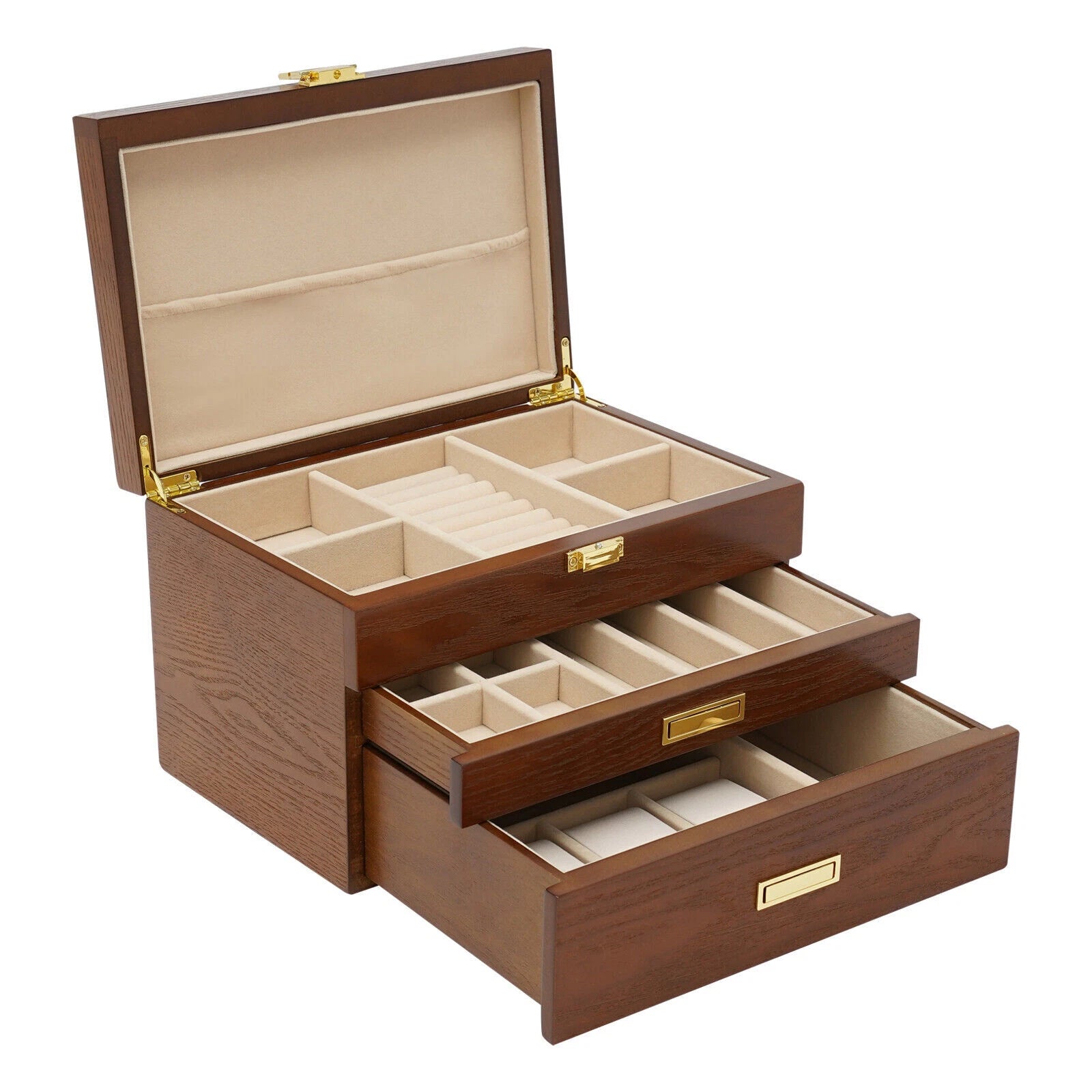 Jewelry Organizer Box,Jewelry Boxes for Storage Earrings Rings Necklace Bracelet | eBay