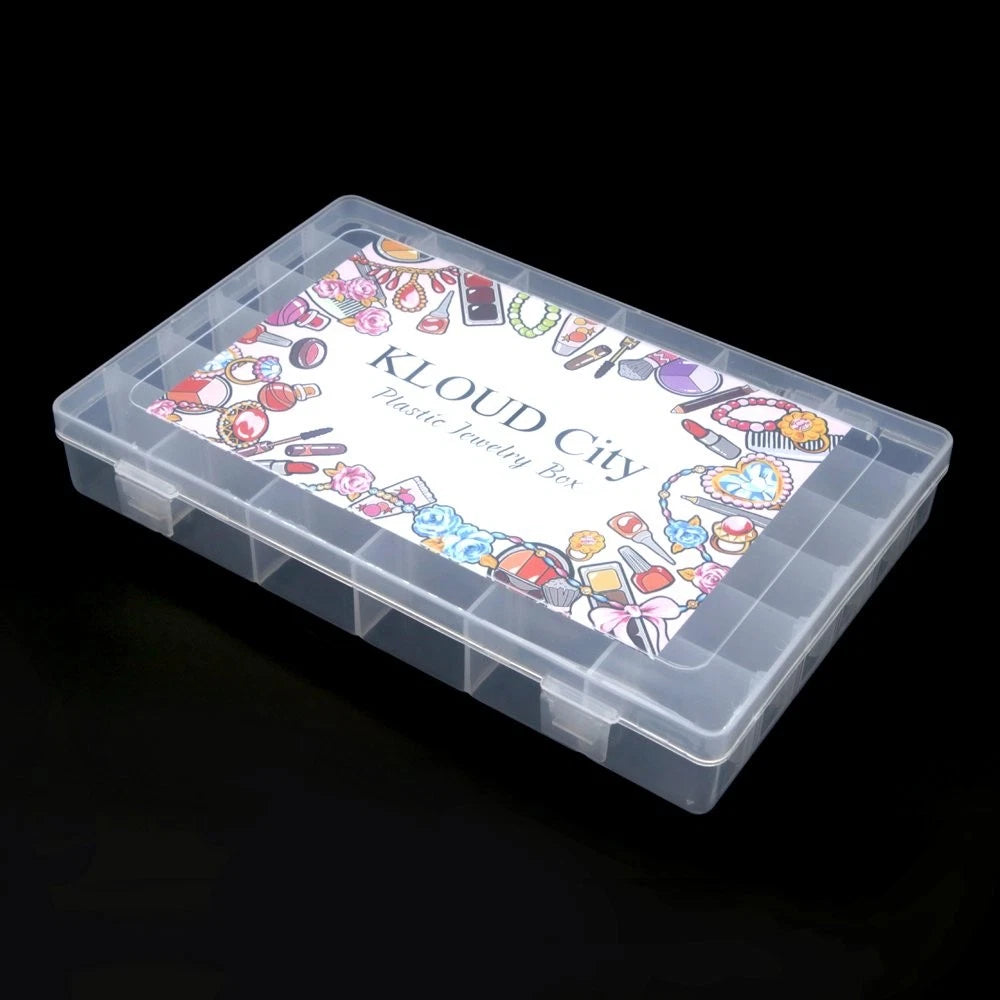 Jewelry Box Organizer Storage Container with Adjustable Dividers 36 Grids | eBay