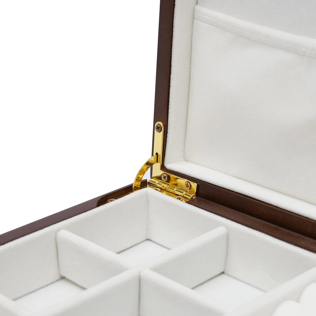 Elegant 3-Layer Jewelry Box with Pull-Out Drawer for Organized Storage | eBay