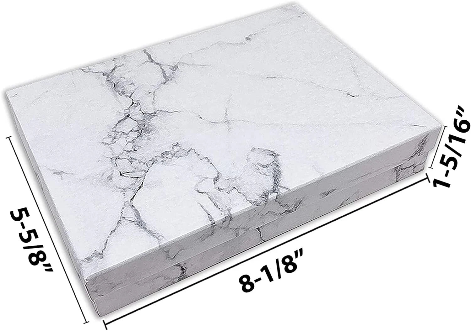 25pc Cardboard Paper JEWELRY GIFT BOX w/ Cotton Padding Insert - Marble 11 Sizes | eBay