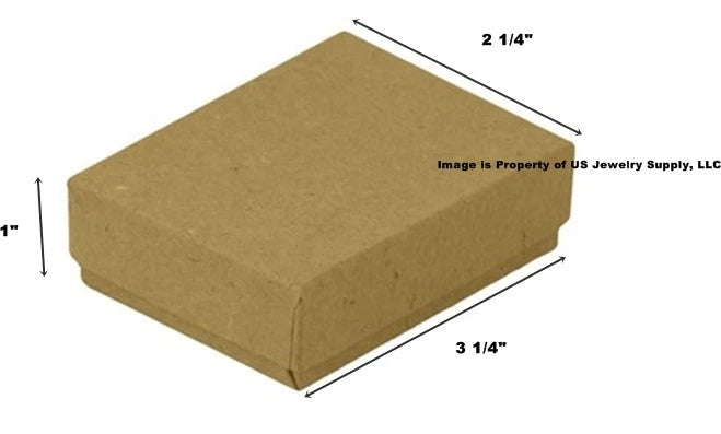 Kraft Brown Cotton Fill Jewelry Gift Boxes Cardboard Supplies Display Packaging | eBay