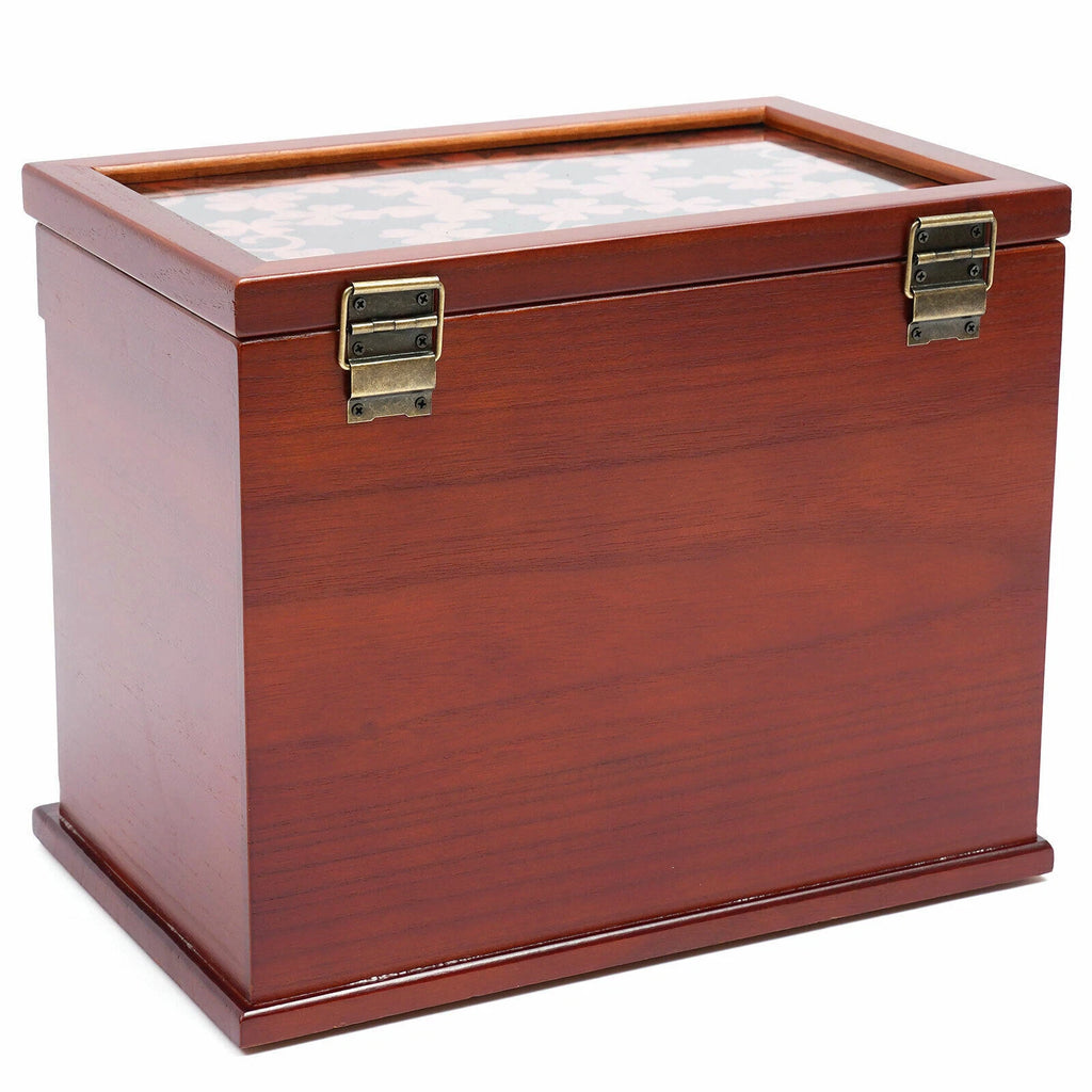 6 Layer Wooden Jewelry Storage Box Organizer Large Capacity Watch Display Box | eBay