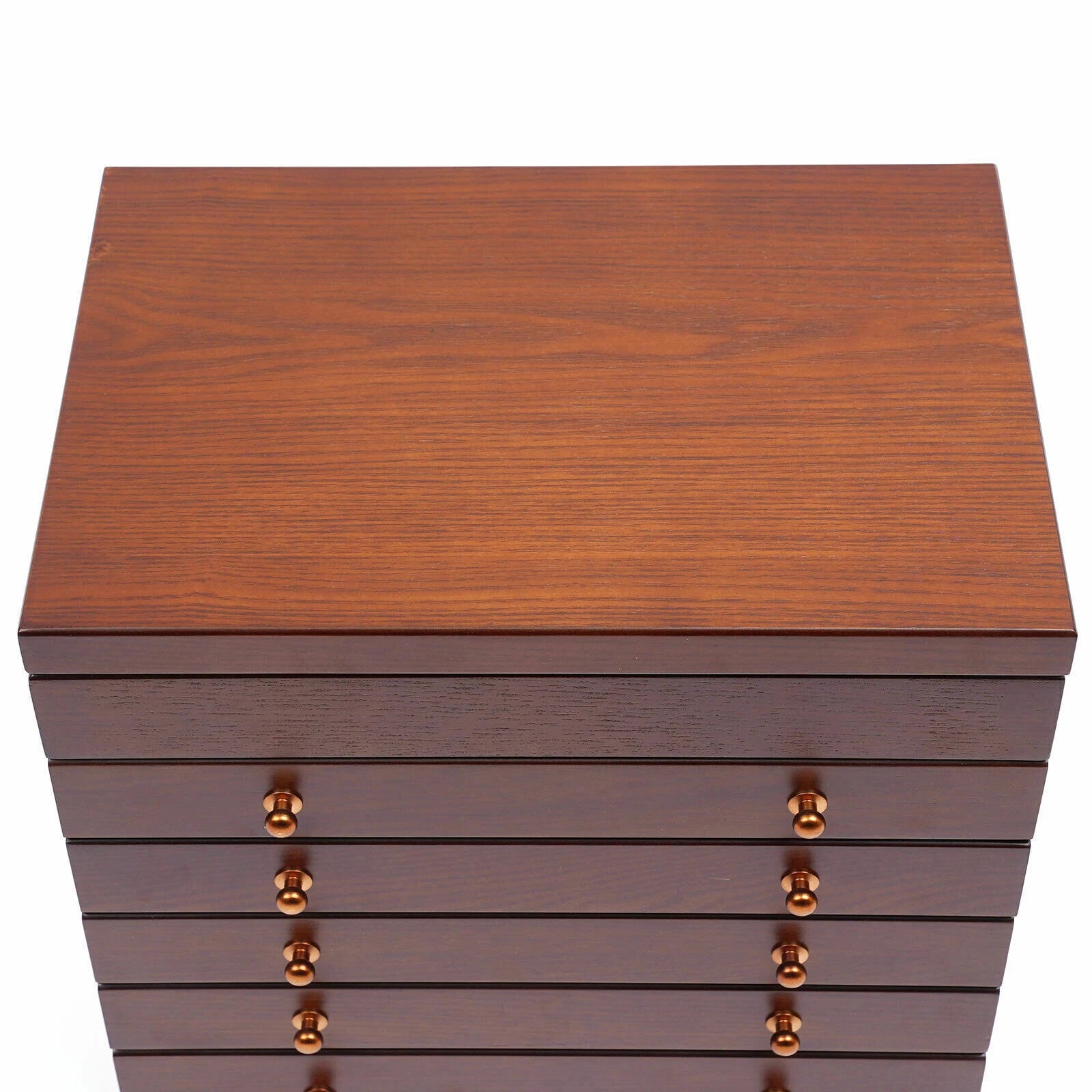 6 Layer Wooden Jewelry Storage Box Organizer Large Capacity Watch Display Box | eBay