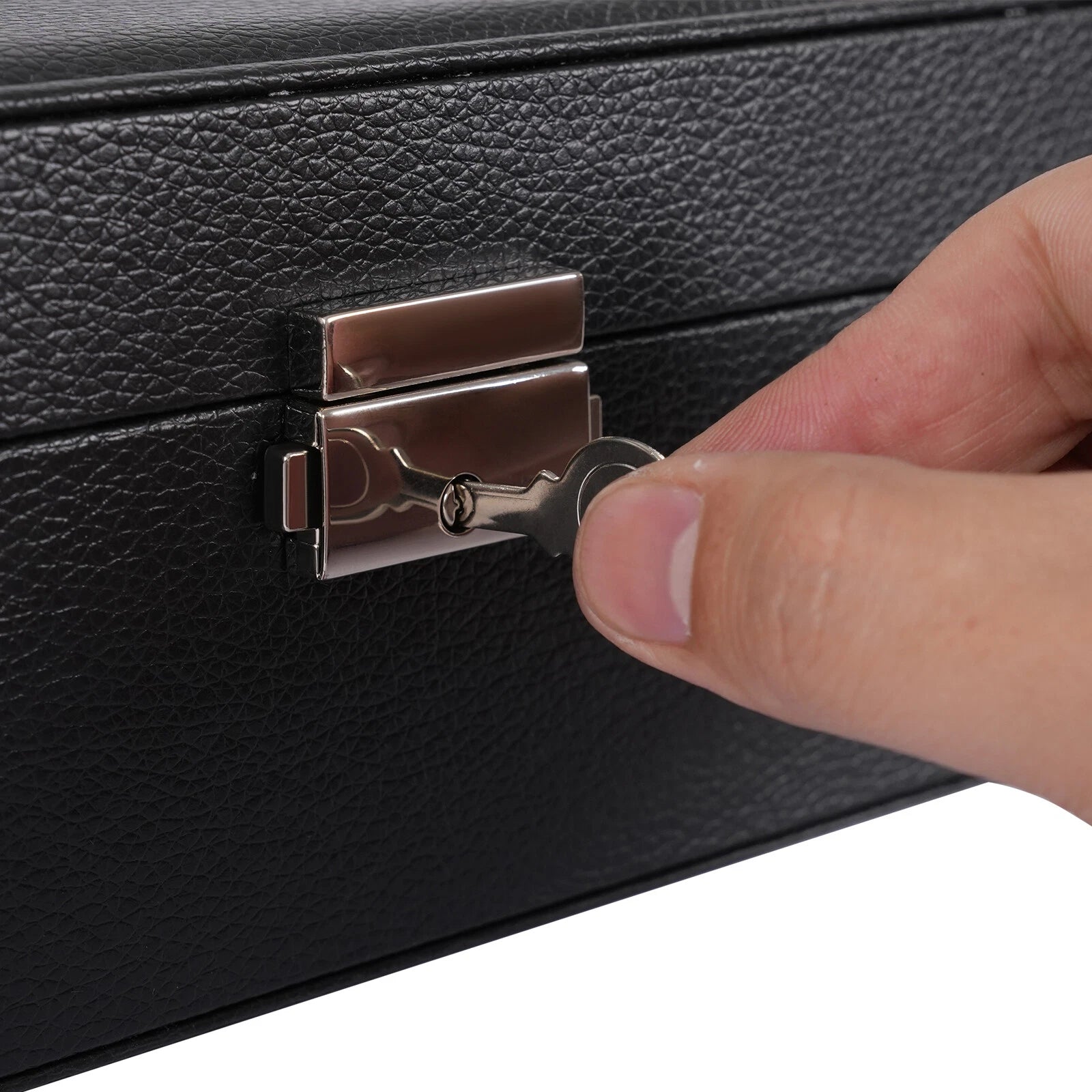 Large Portable Jewelry Box Organizer Watch Necklace Ornament Case Travel Storage | eBay