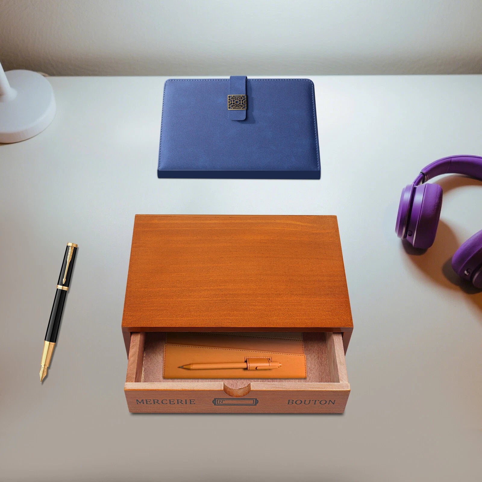 Single-Drawer Storage Box, Wooden Desktop Jewelry Organizer, Desktop Drawer Box | eBay