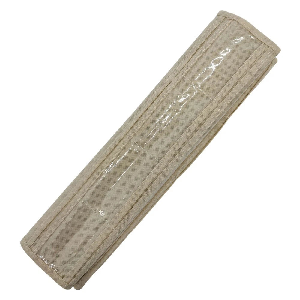 80 Pocket Hanging Jewelry Organizer Non-woven Fabrics Vinyl Metal Hanger Beige | eBay