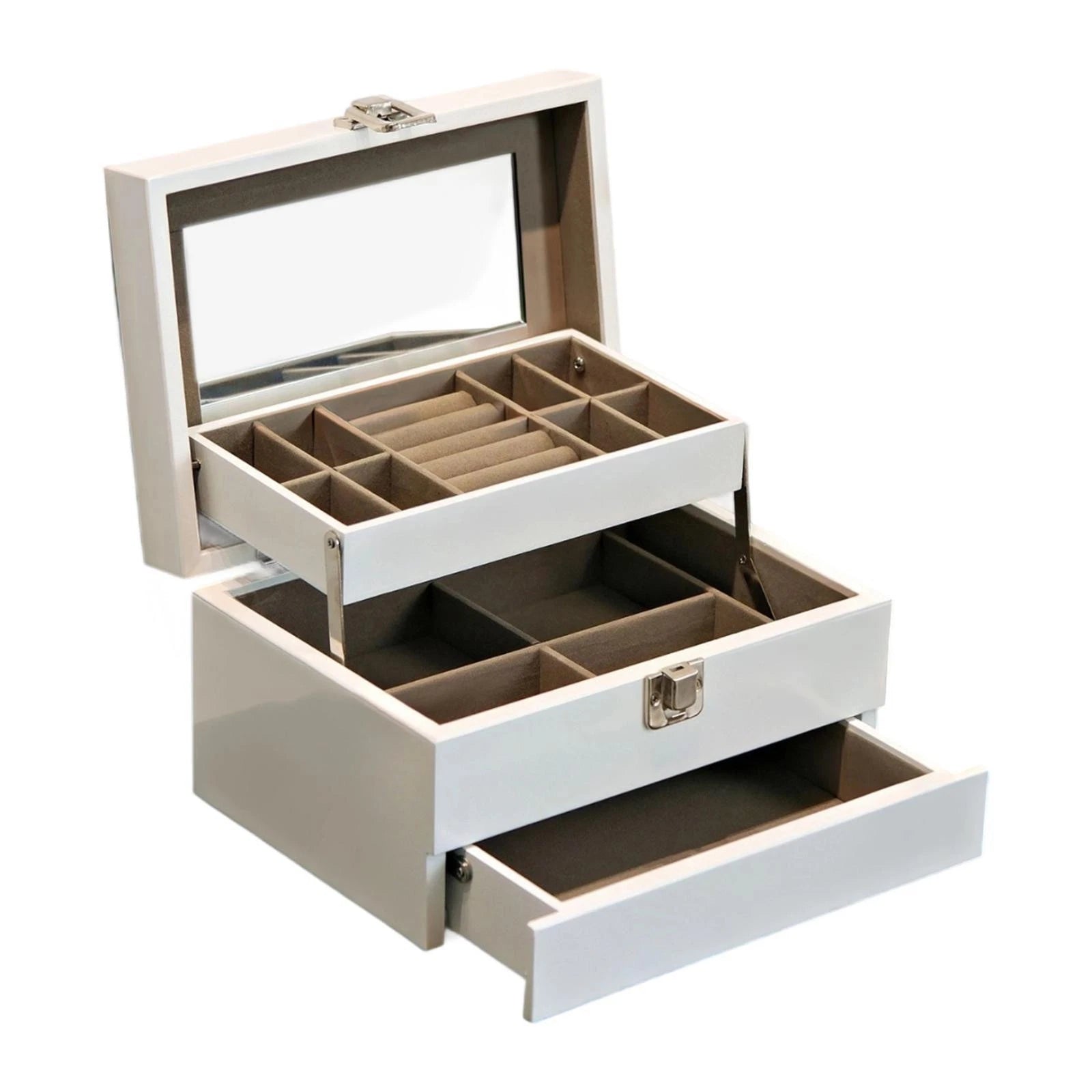 Jewelry Storage Box Jewelry Organizer Wooden Elegant Lightweight Ring Tray | eBay