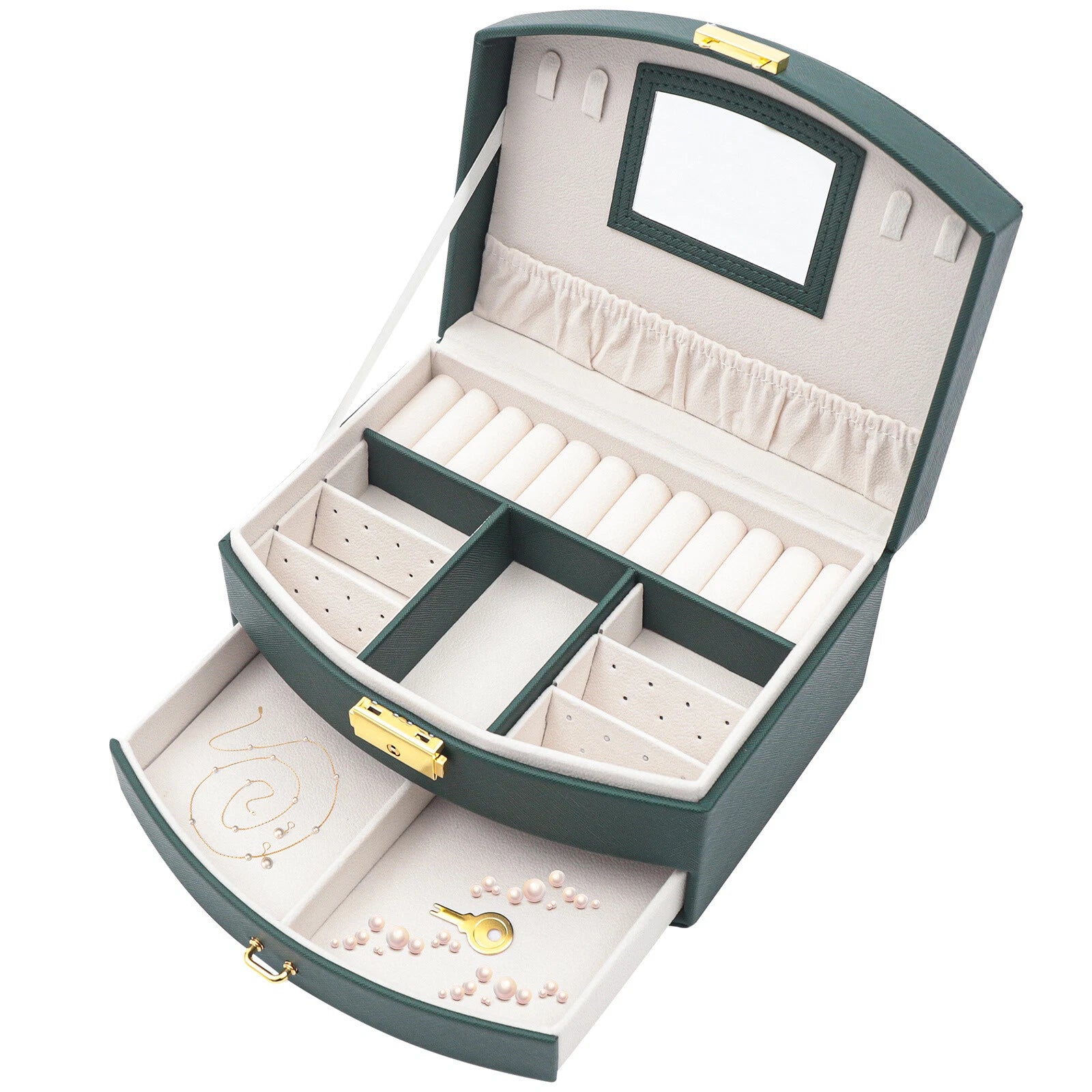 Jewelry Storage Case Drawer Jewelry Box Organizer for Women Girls Large | eBay