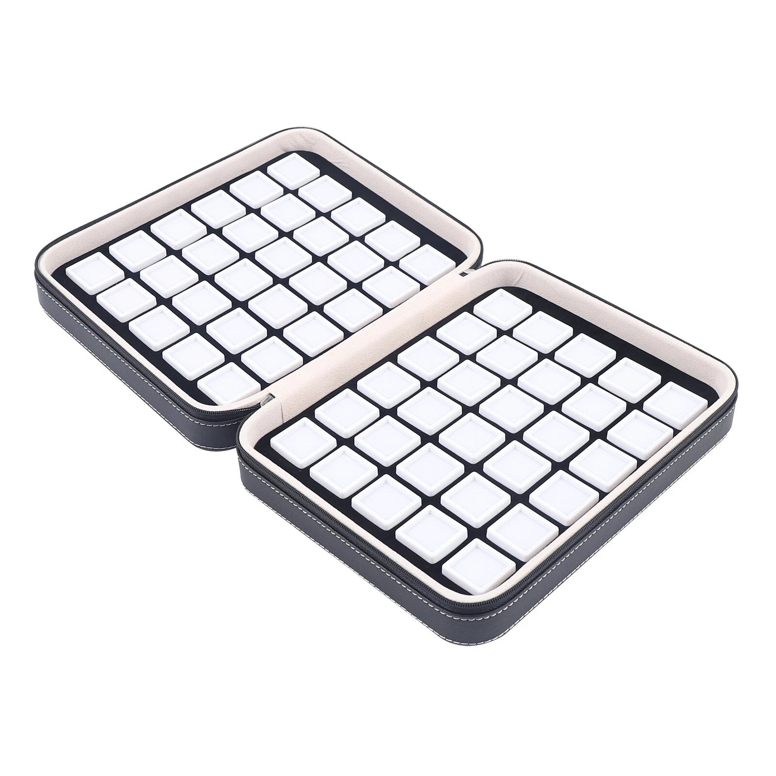 60 Grids Luxury Diamond Gemstone Gems Organizer Display Box,Jewelry Storage Box | eBay