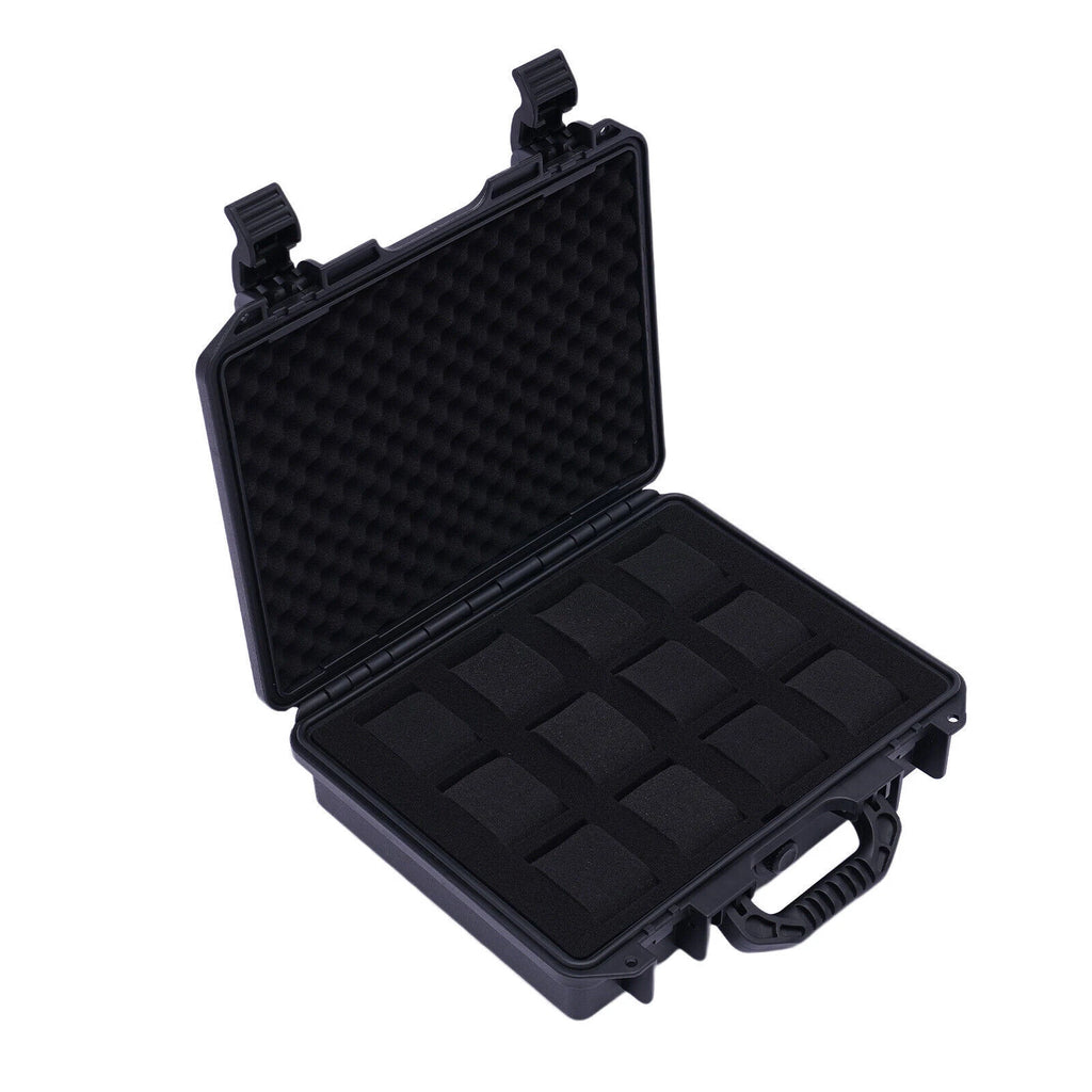 12 Slots Watch Travel Case Hard Shell Protection Jewelry Storage Organizer Box | eBay