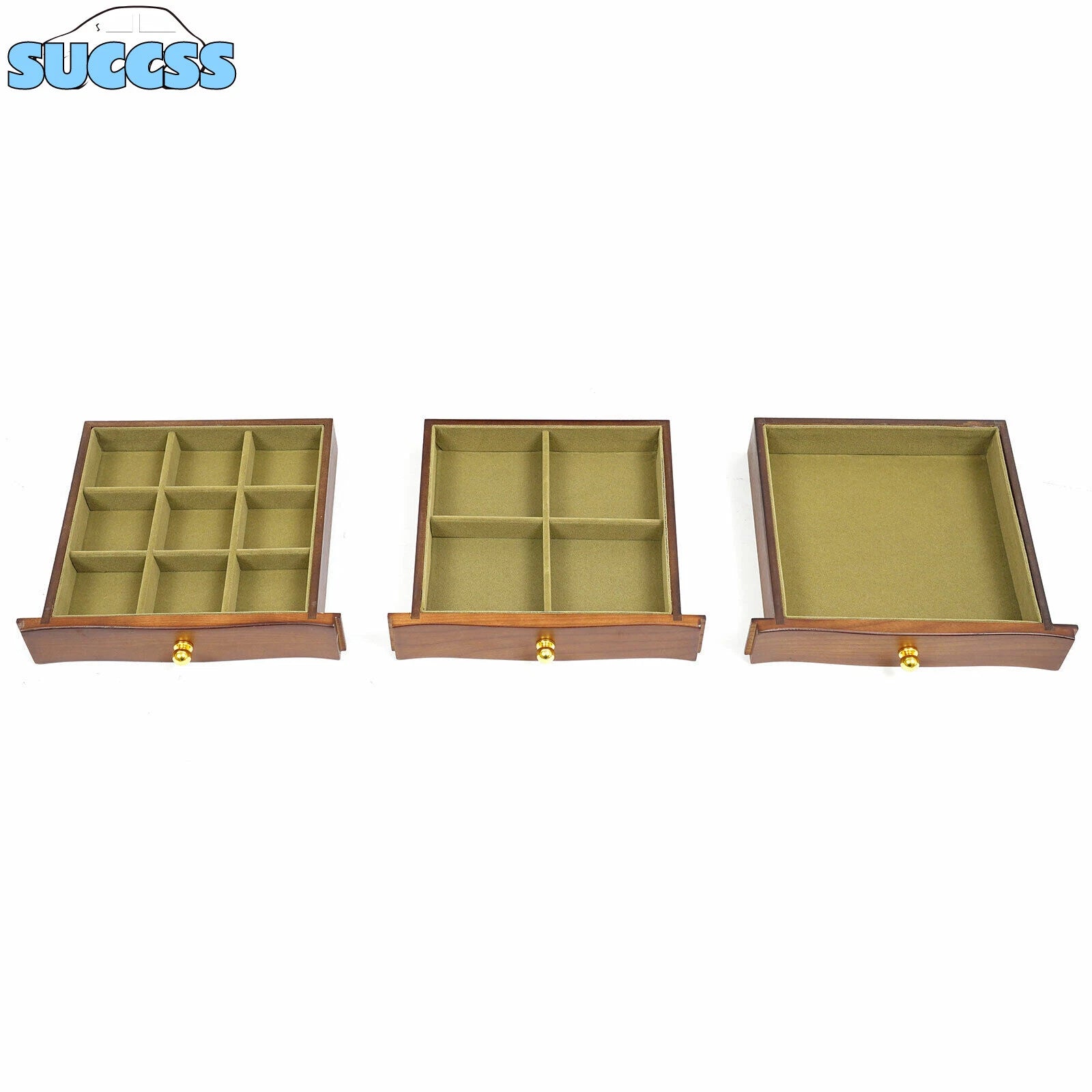 Antique Large Wooden Jewelry Organizer Box Necklace Watches Rings Storage Case | eBay