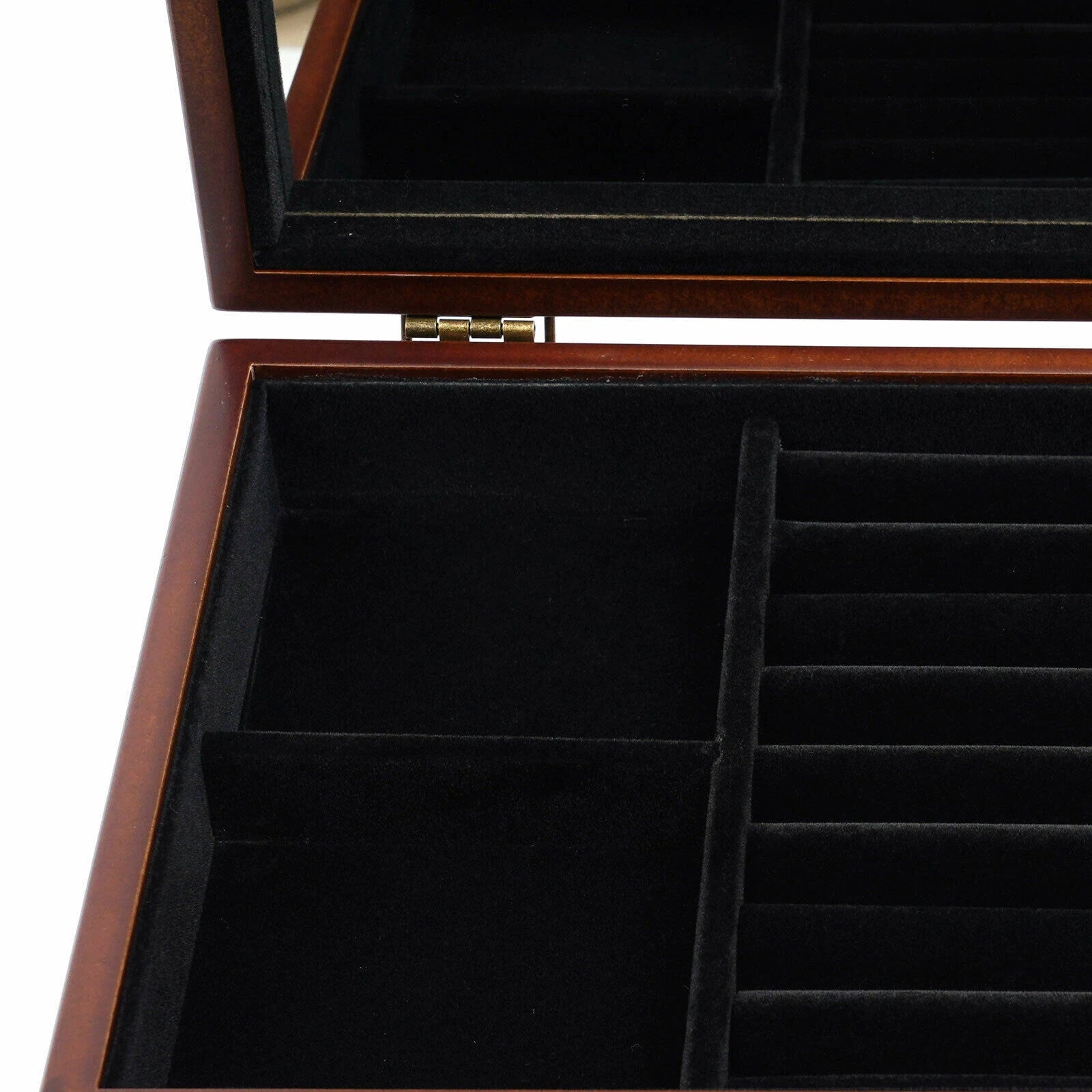 6 Layer Wooden Jewelry Storage Box Organizer Large Capacity Watch Display Box | eBay