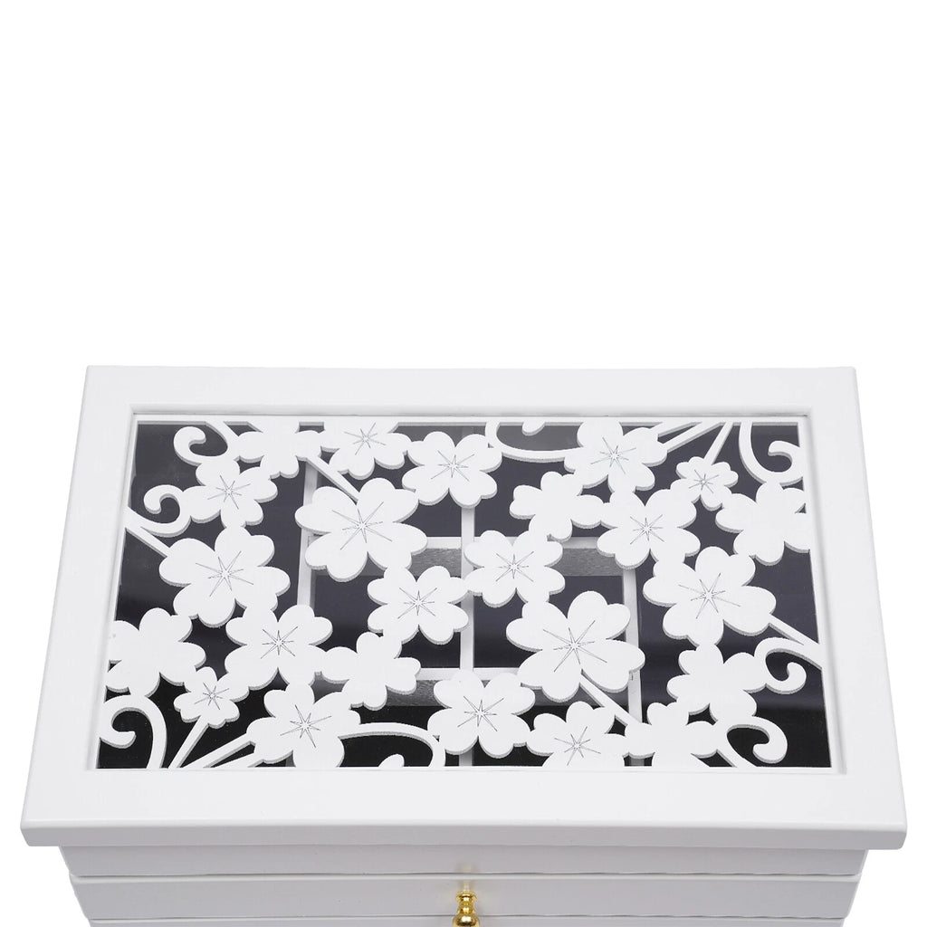 6 Layer Wooden Jewelry Storage Box Organizer Large Capacity Watch Display Box | eBay