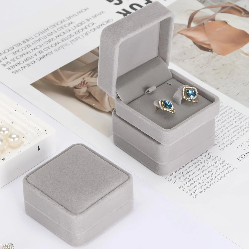 6 Pieces Classic Velvet Jewelry Earring Gift Box for Stud Earring Necklace | eBay