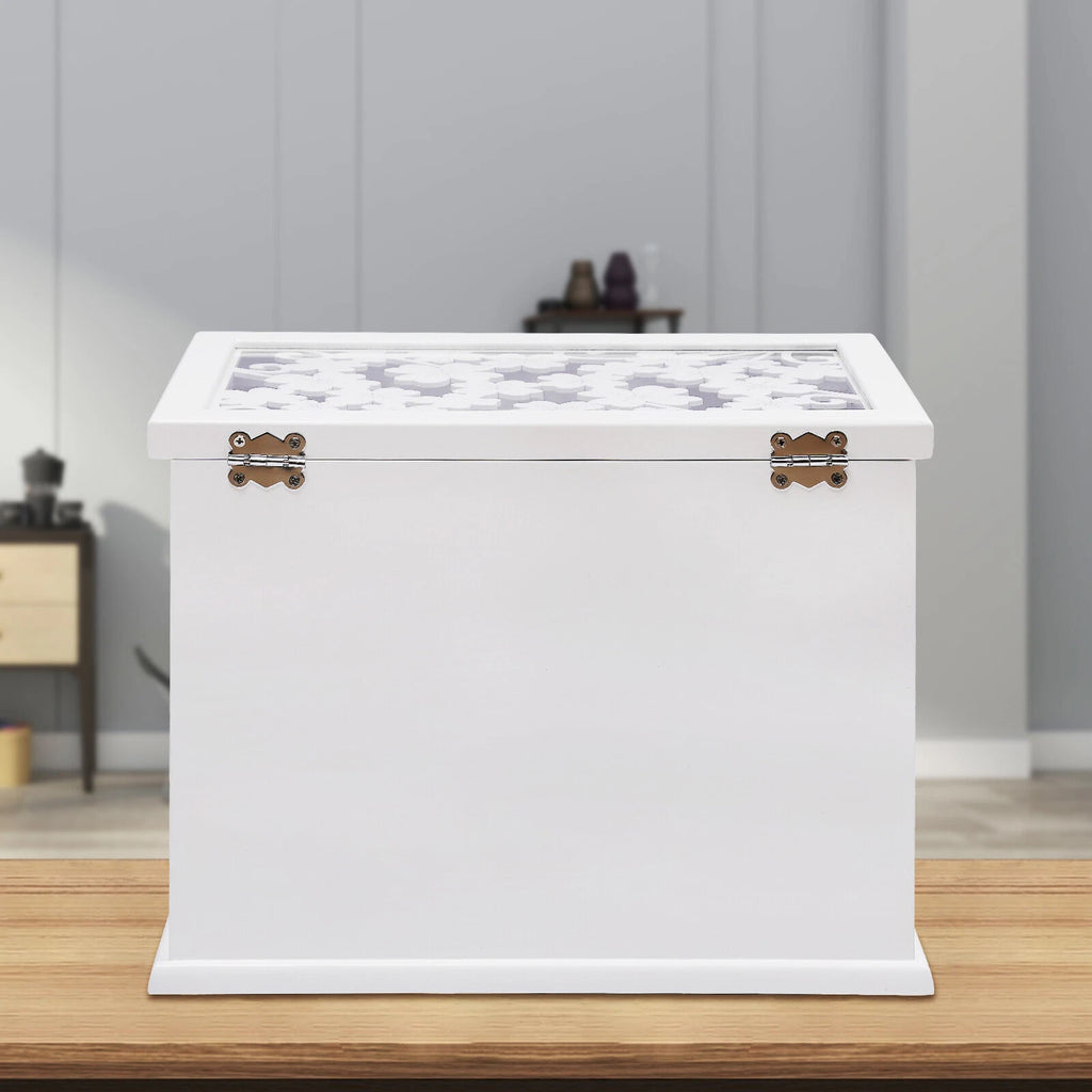 6 Layers Jewelry Boxes Ring Necklace Storage Wooden Box Case Gift Storage Case | eBay