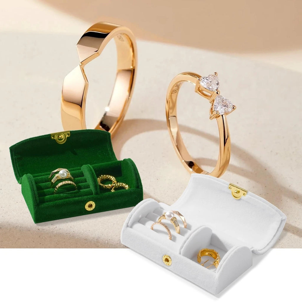 Small Jewelry Set Gift Box Velvet Jewelry Storage Box for Ring Earrings Neckl... | eBay
