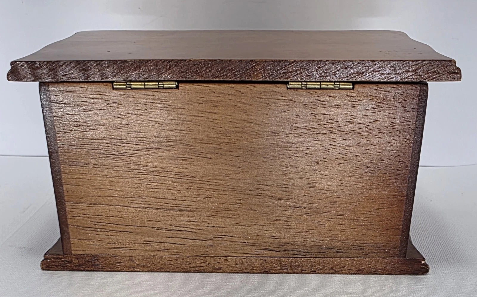 Small Vintage Wooden Jewelry Box With Drawer & Mirror Pre Owned *READ * | eBay