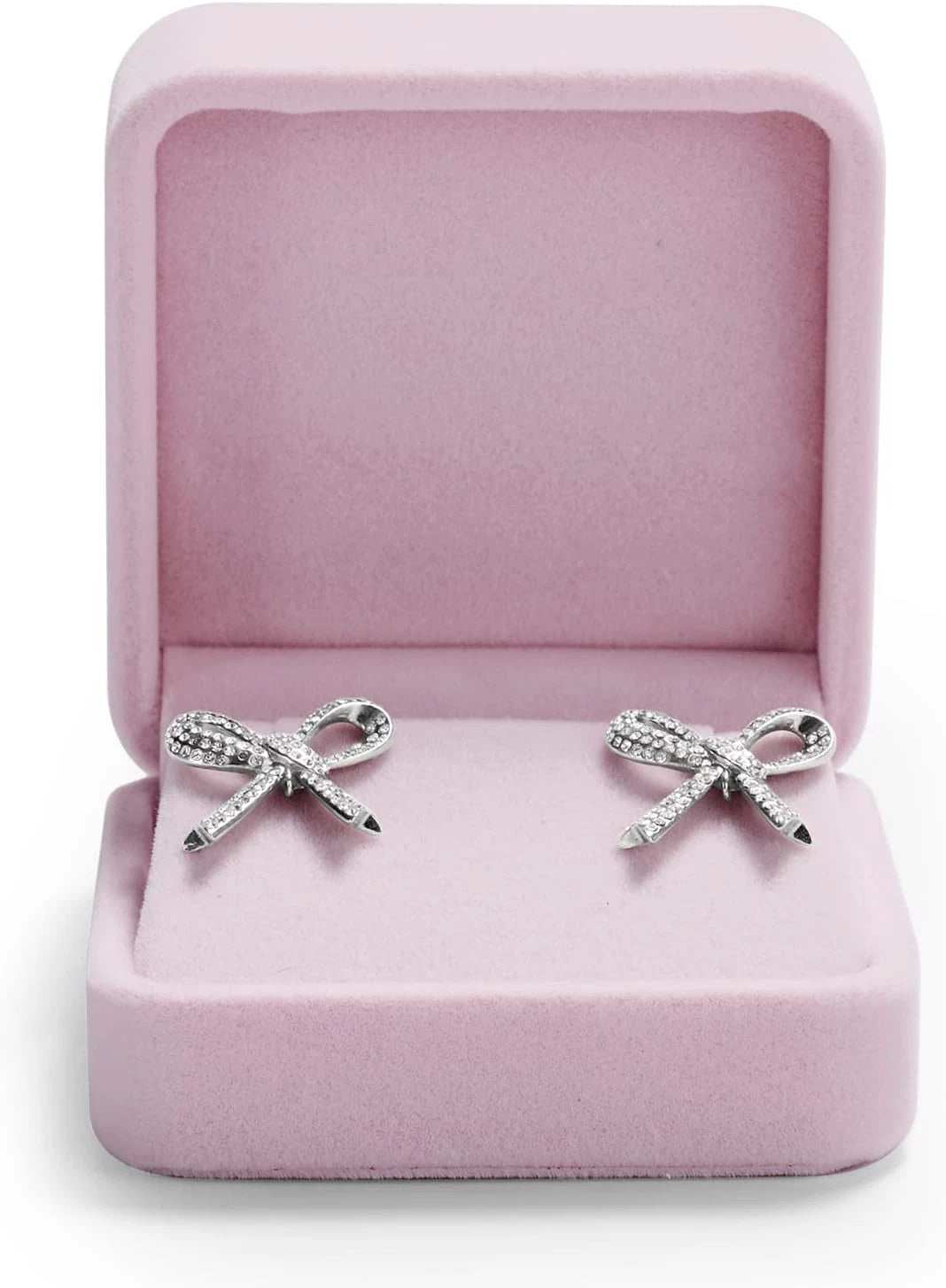 Oirlv Premium Velvet Earring Gift Box Pink Jewelry Storage Case Showcase Display | eBay