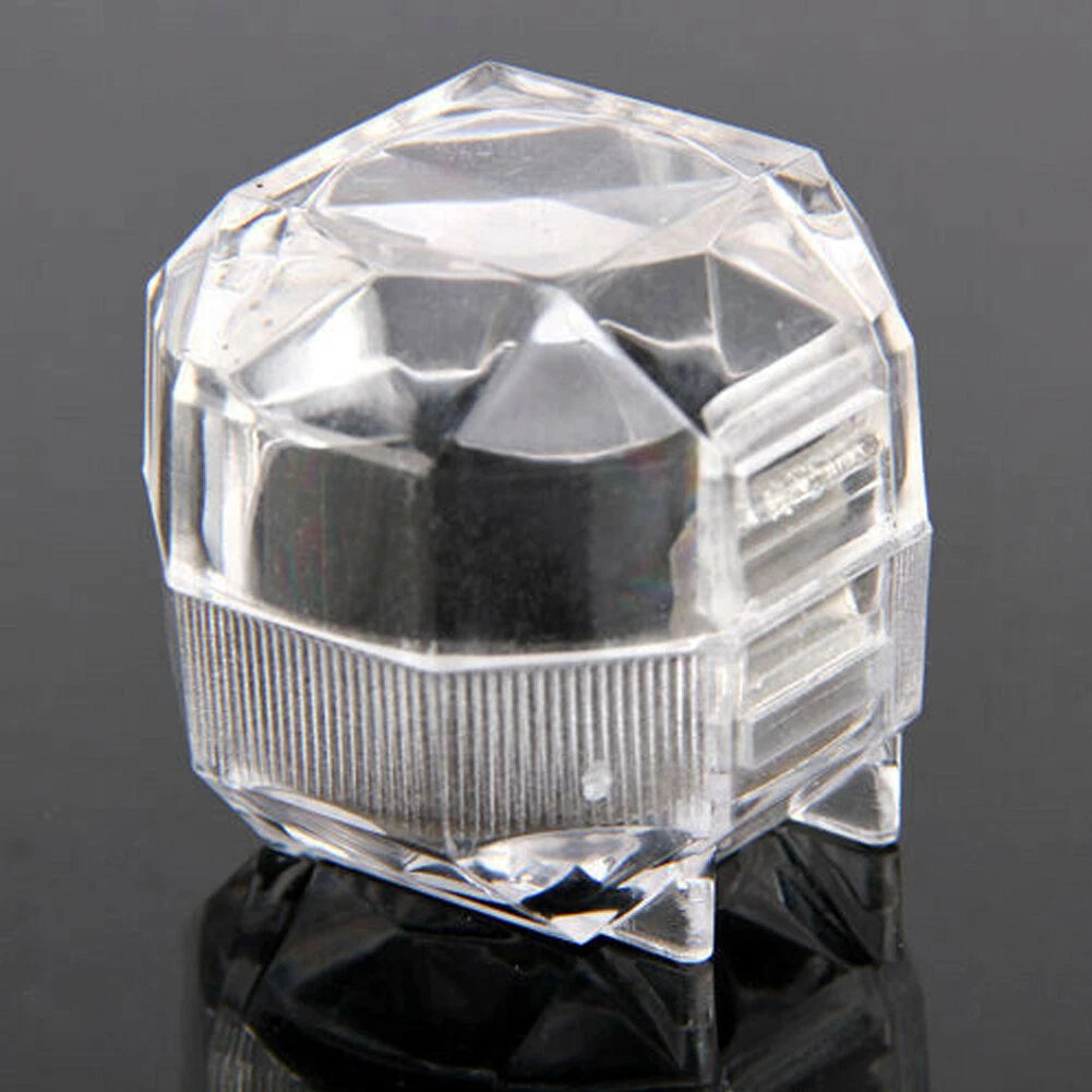 20/40PCS Wholesale Plastic Clear crystal Jewelry Ring Display Storage Boxes* | eBay
