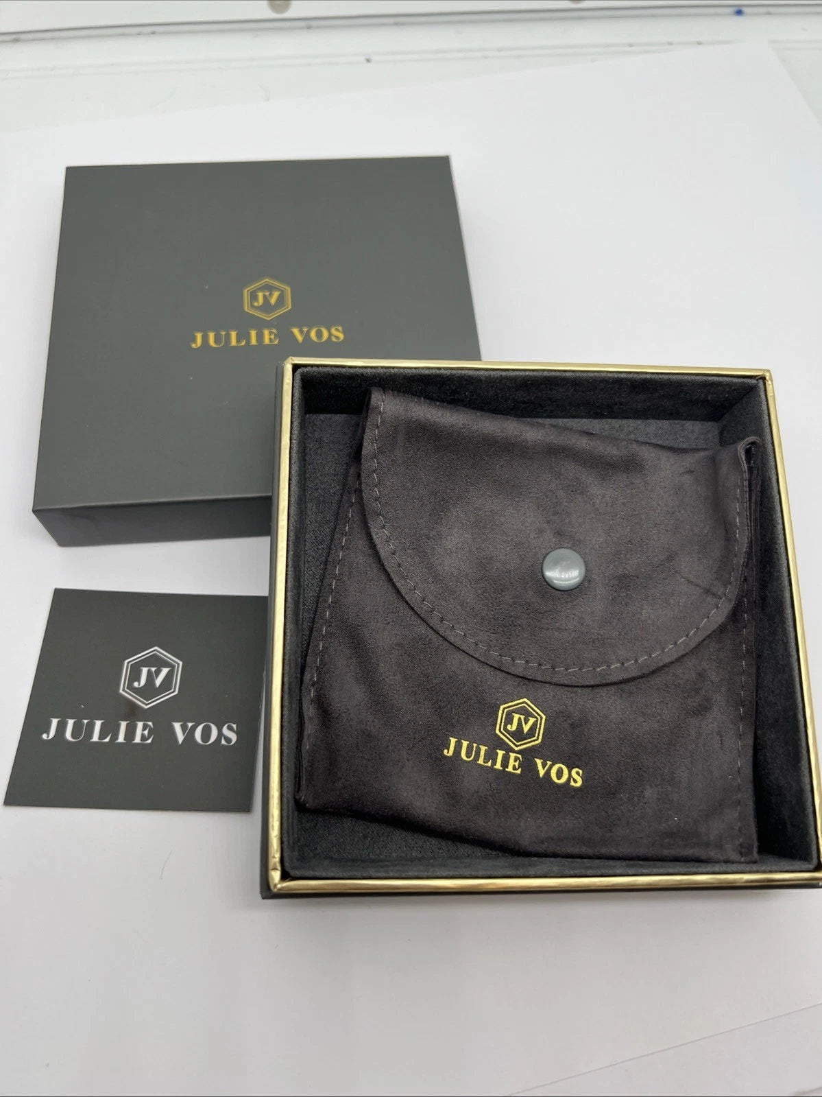 Julie Vos Jewelry Travel/ storage box Grey Pouch Bag | eBay