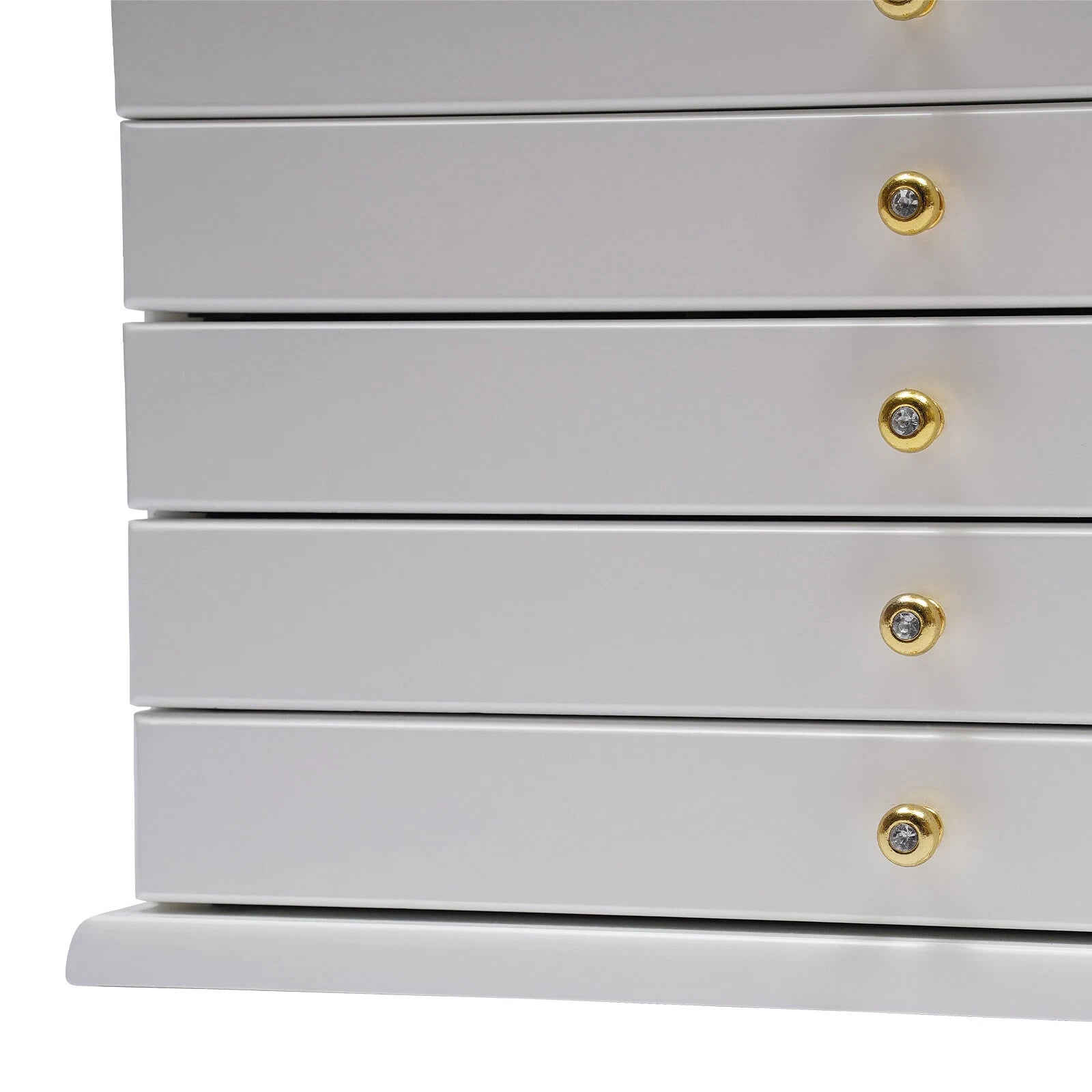 6-Layer Jewelry Boxes Ring Necklace Storage Large-Capacity Wooden Box Case | eBay