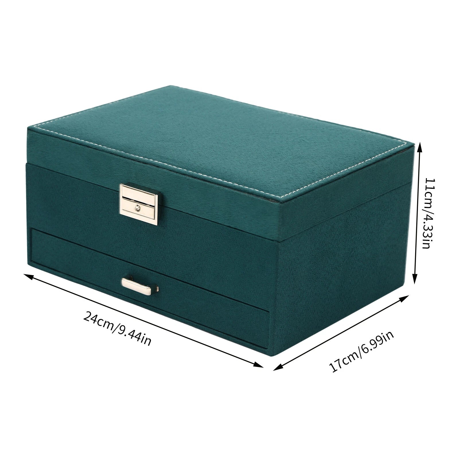 3-Layer Large Jewellery Boxes Storage Case Drawer Cabinet Necklace Organizer | eBay