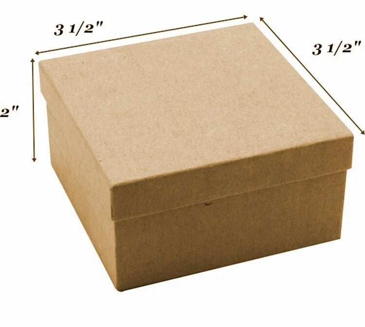 Kraft Brown Cotton Fill Jewelry Gift Boxes Cardboard Supplies Display Packaging | eBay