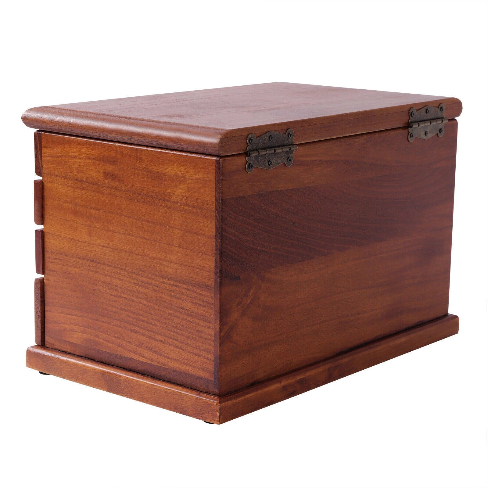 Jewelry Storage Box Ring Earrings Organizer Case with Drawer 4 Layers Wooden | eBay